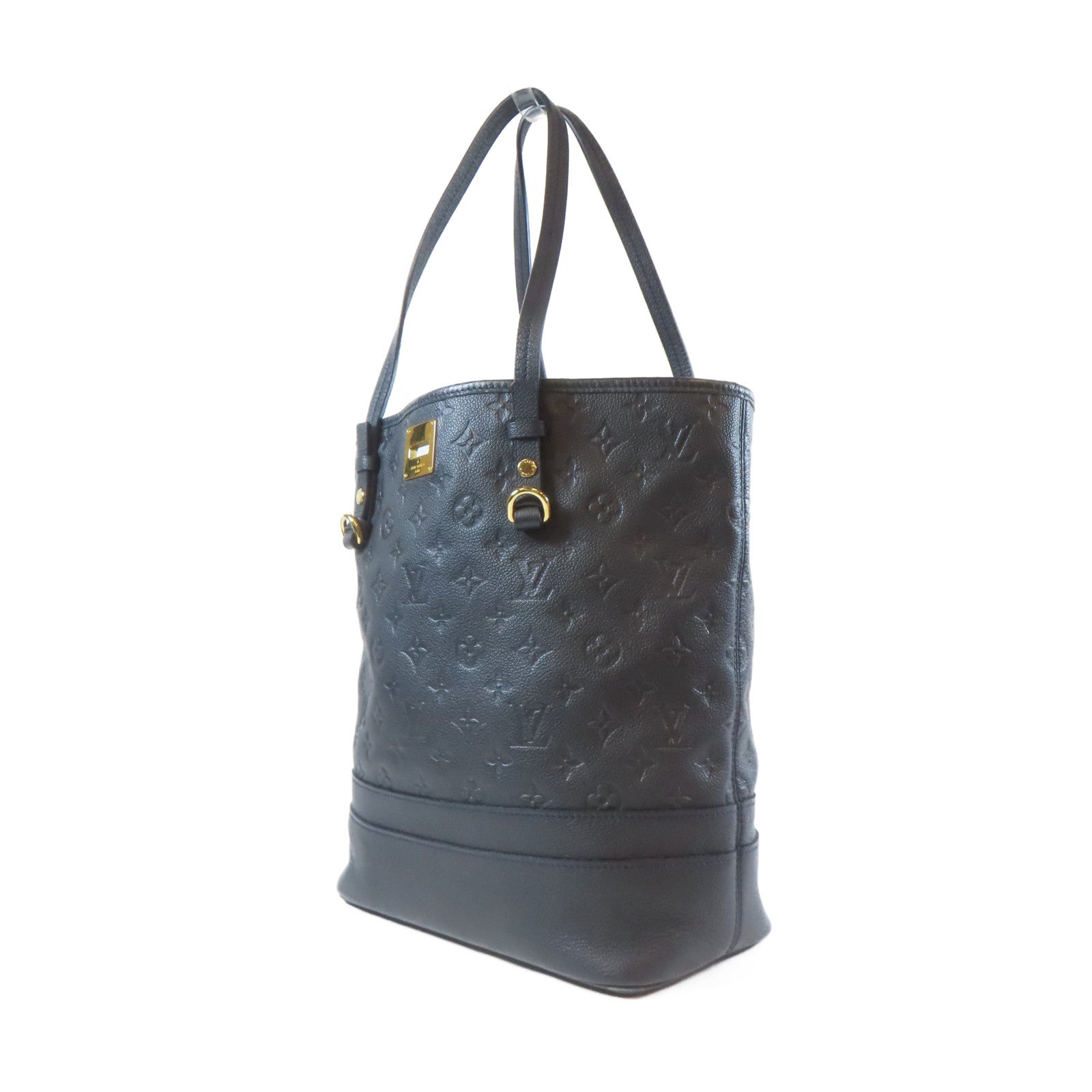 LOUIS VUITTON Monogram Empreinte Shoulder Bag金扣肩背袋黑色