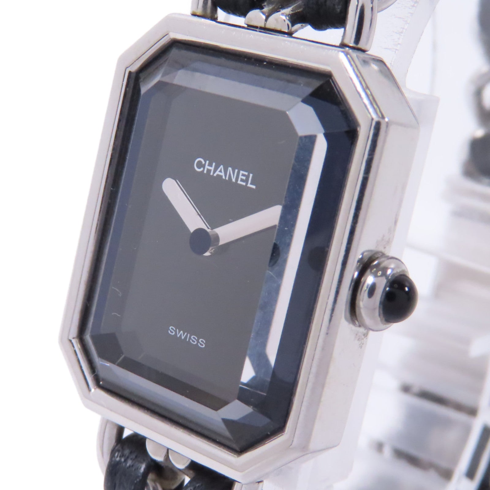 CHANEL Premiere M不鏽鋼手錶石英機芯黑色