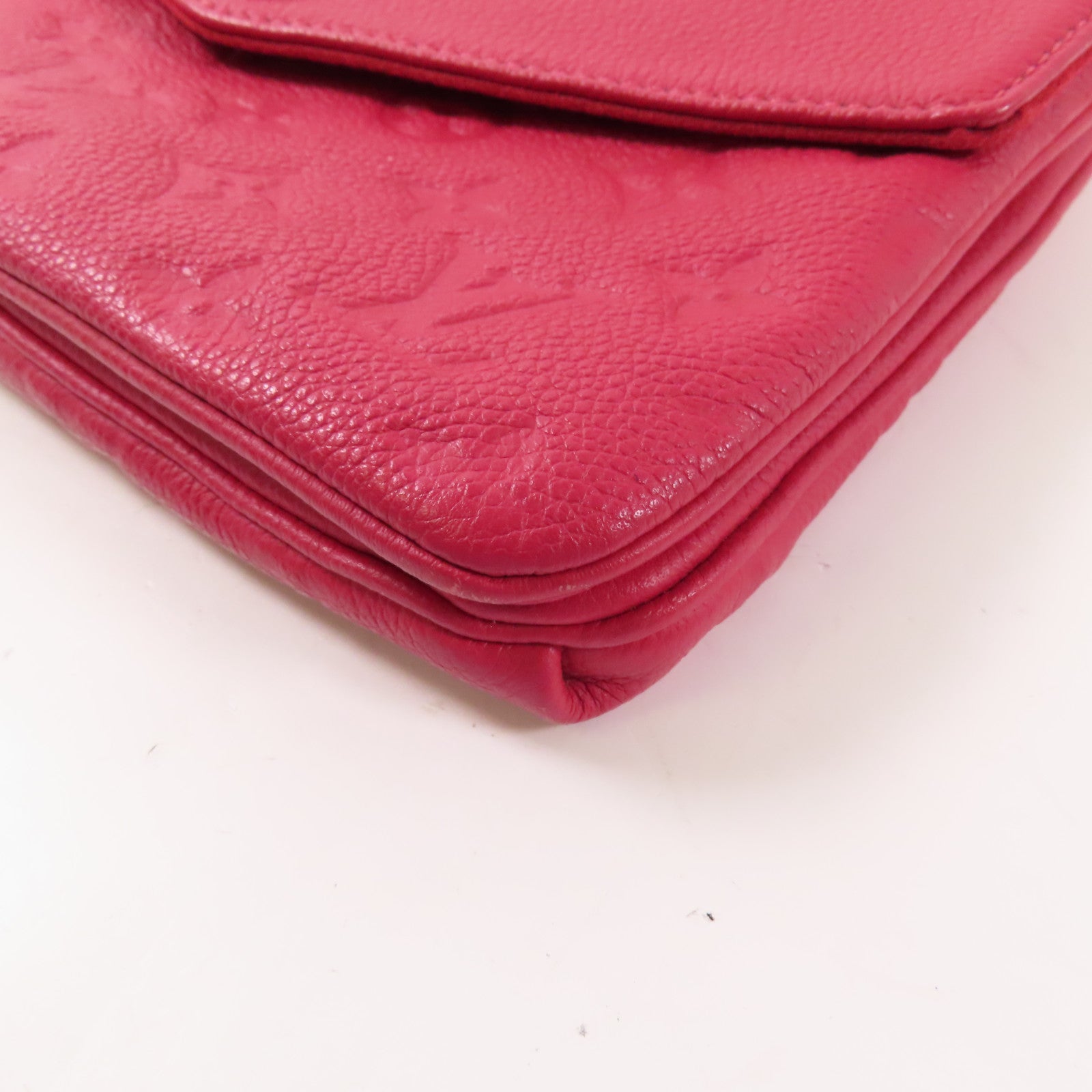 LOUIS VUITTON LV GHW Twice Shoulder Bag Monogram Empreinte M50259 Red