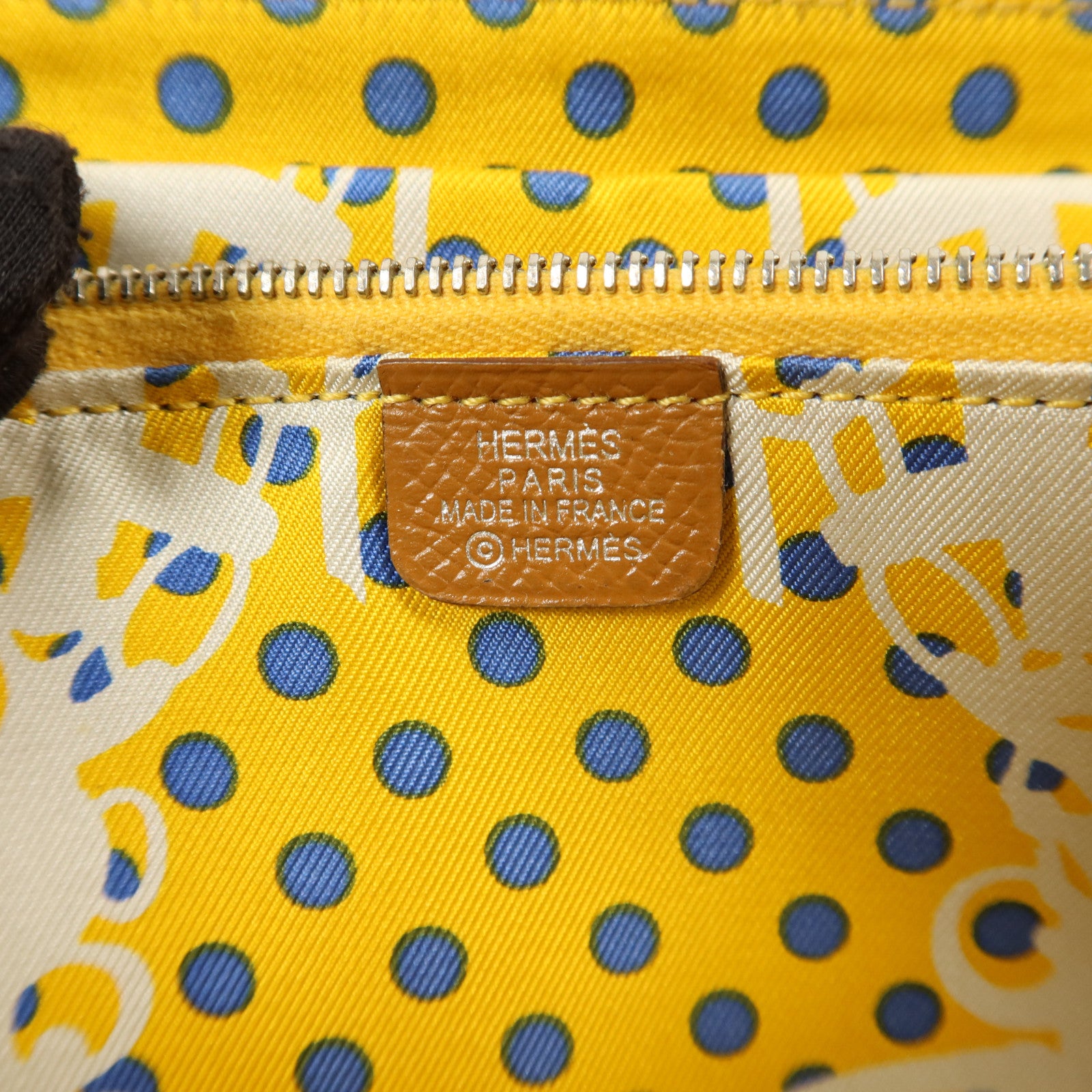 HERMES Epsom皮革Silk'In Long Wallet長錢包Gold