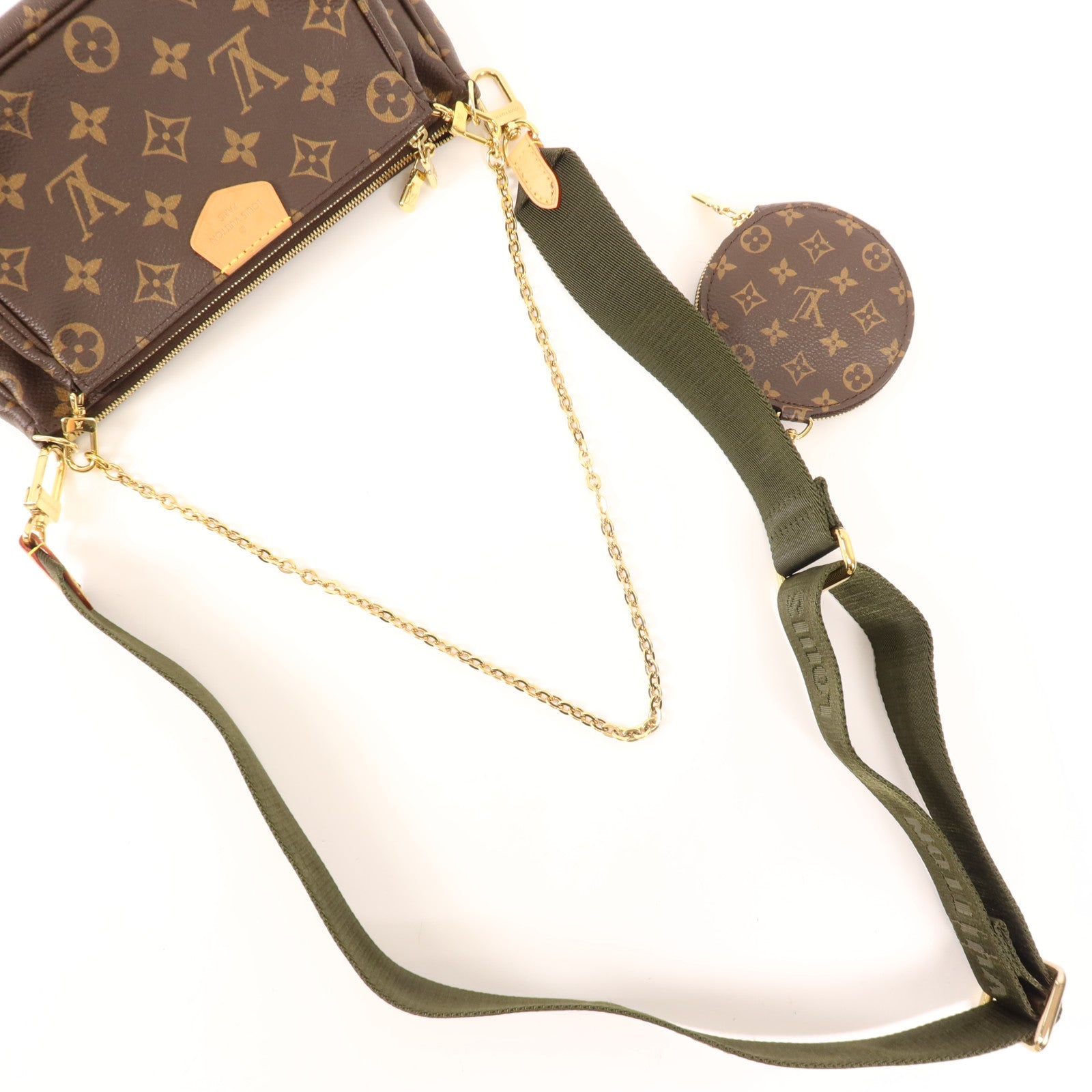 LOUIS VUITTON Monogram Multi Pochette Accessoires金扣肩背袋