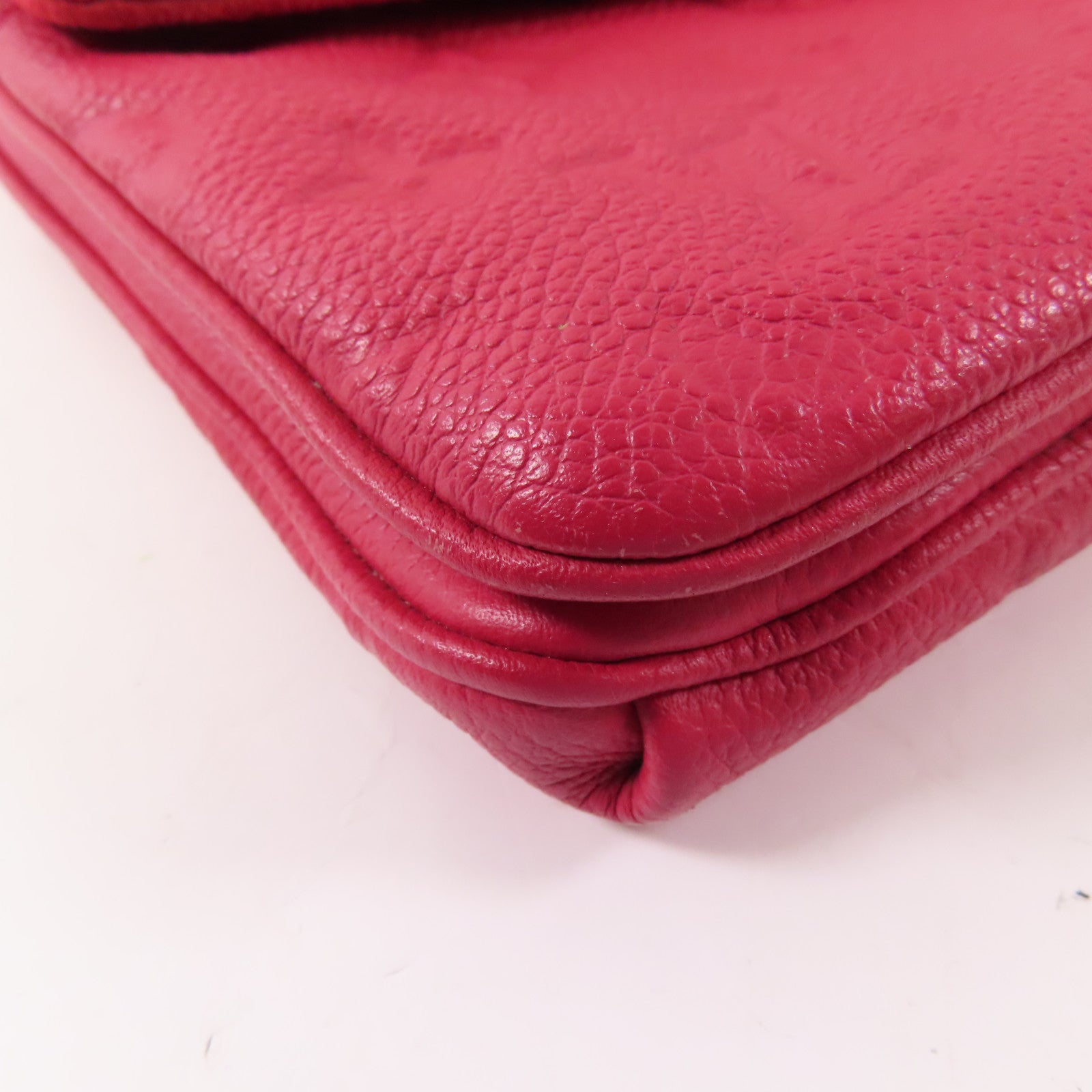 LOUIS VUITTON LV GHW Twice Shoulder Bag Monogram Empreinte M50259 Red