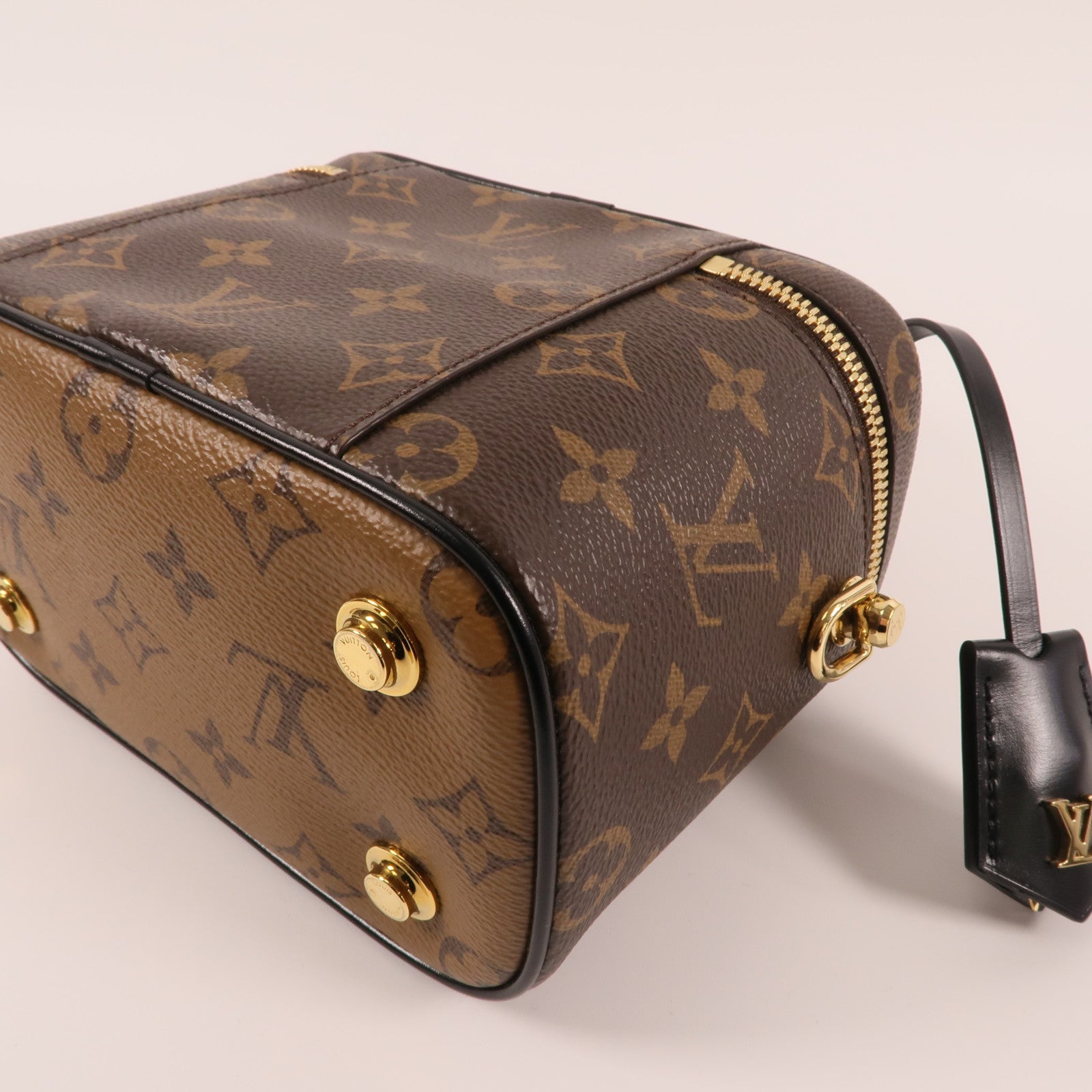 LOUIS VUITTON Monogram Reverse Vanity PM金扣手挽肩背兩用袋
