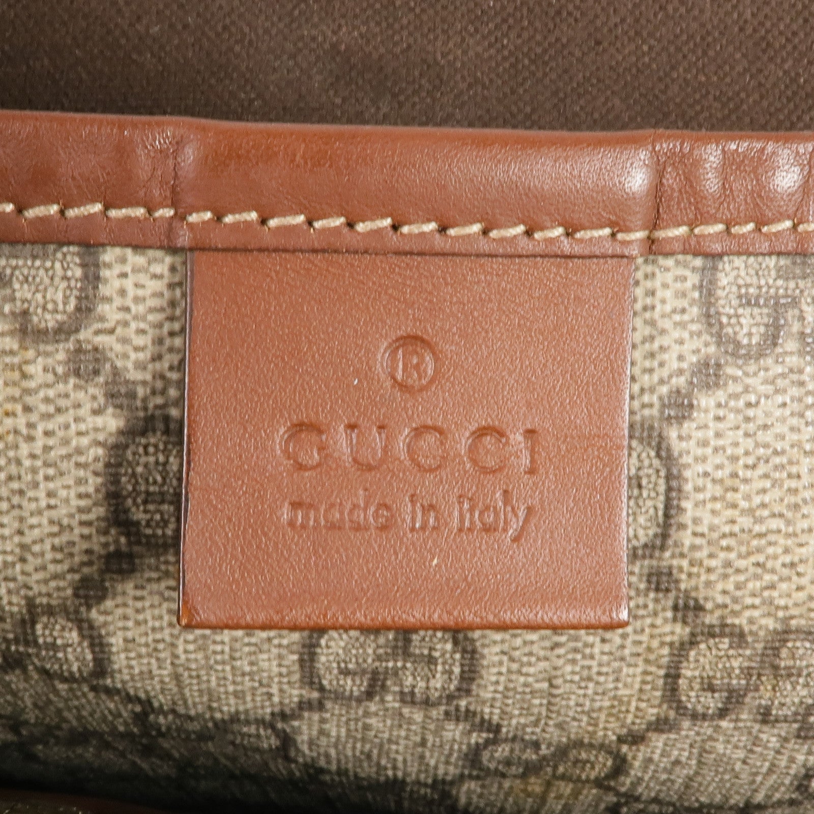 GUCCI 塗層帆布Tote Bag金扣手挽袋