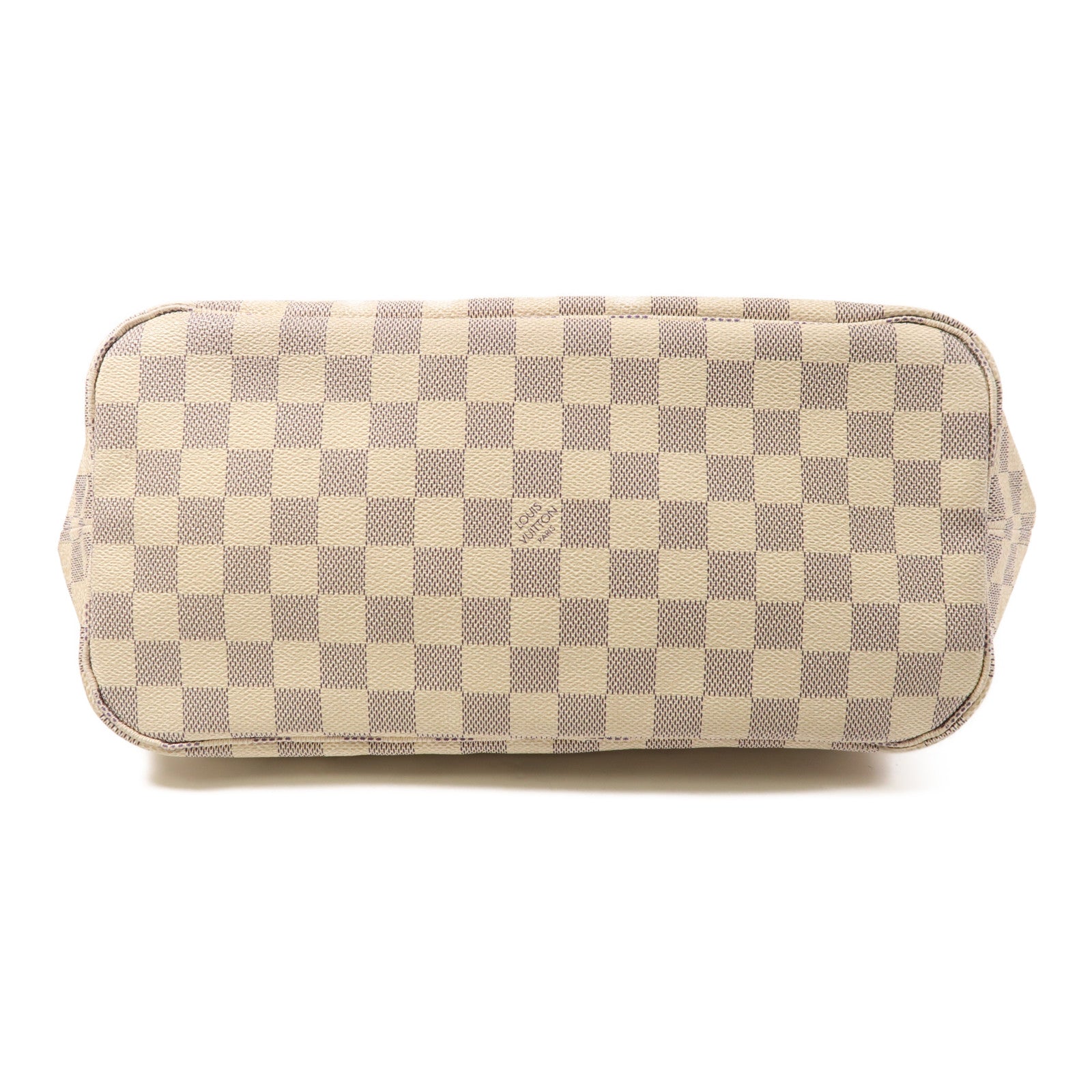 LOUIS VUITTON Damier Azur Neverfull MM金扣肩背袋