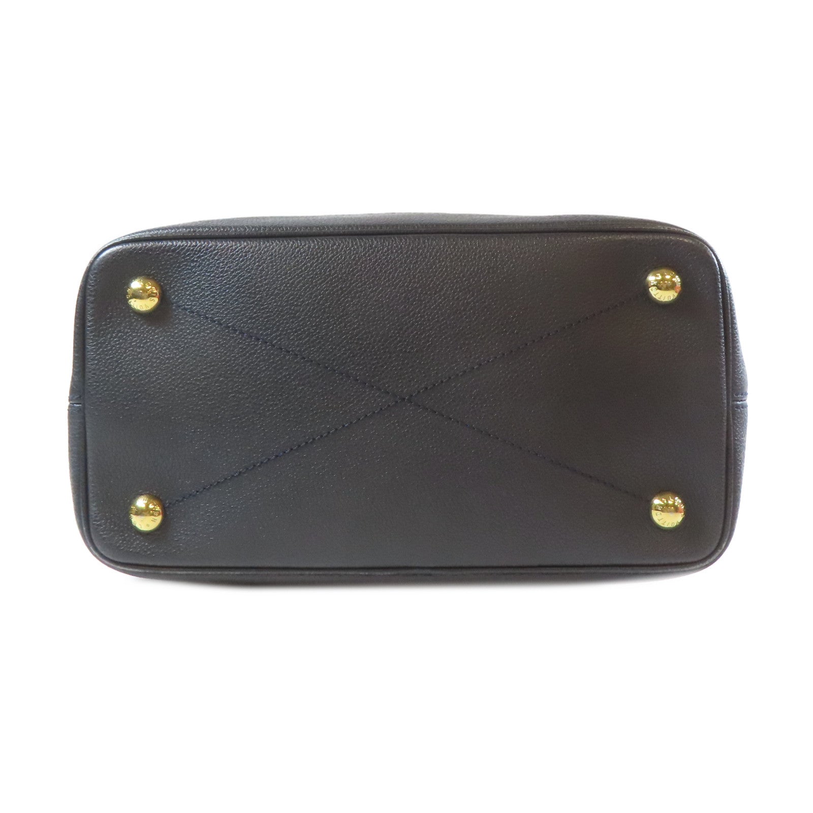 LOUIS VUITTON Monogram Empreinte Shoulder Bag金扣肩背袋黑色