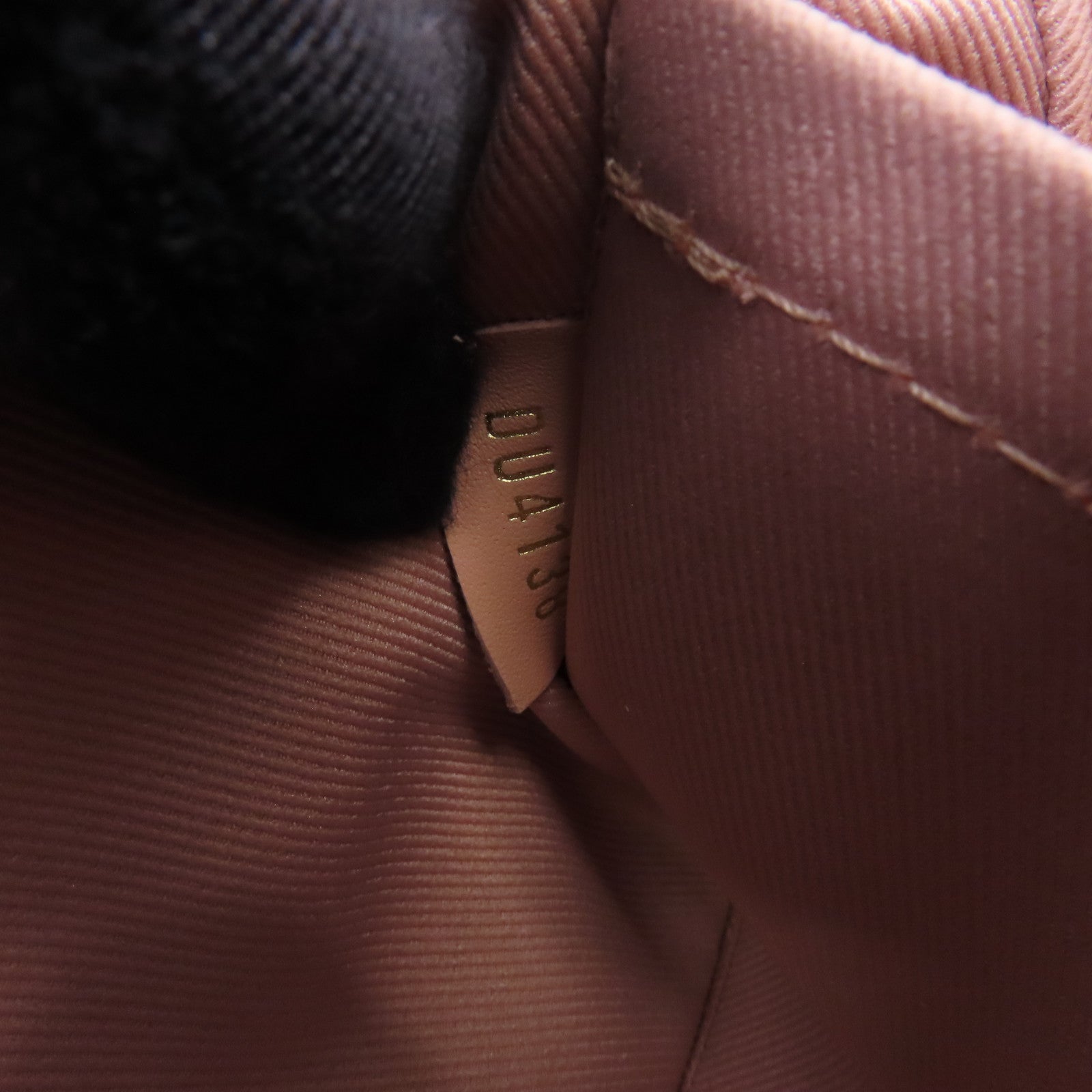 LOUIS VUITTON Monogram Saintonge金扣肩背袋啡色/粉紅色