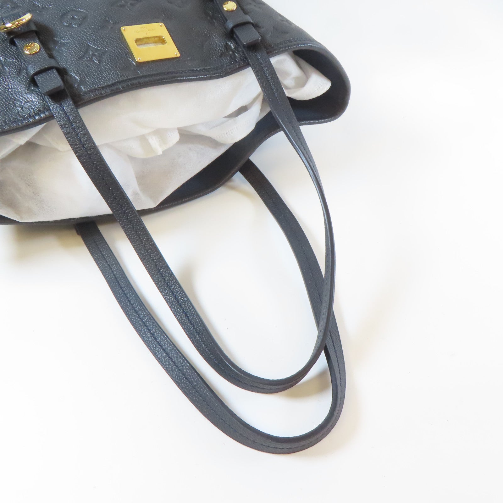 LOUIS VUITTON Monogram Empreinte Shoulder Bag金扣肩背袋黑色