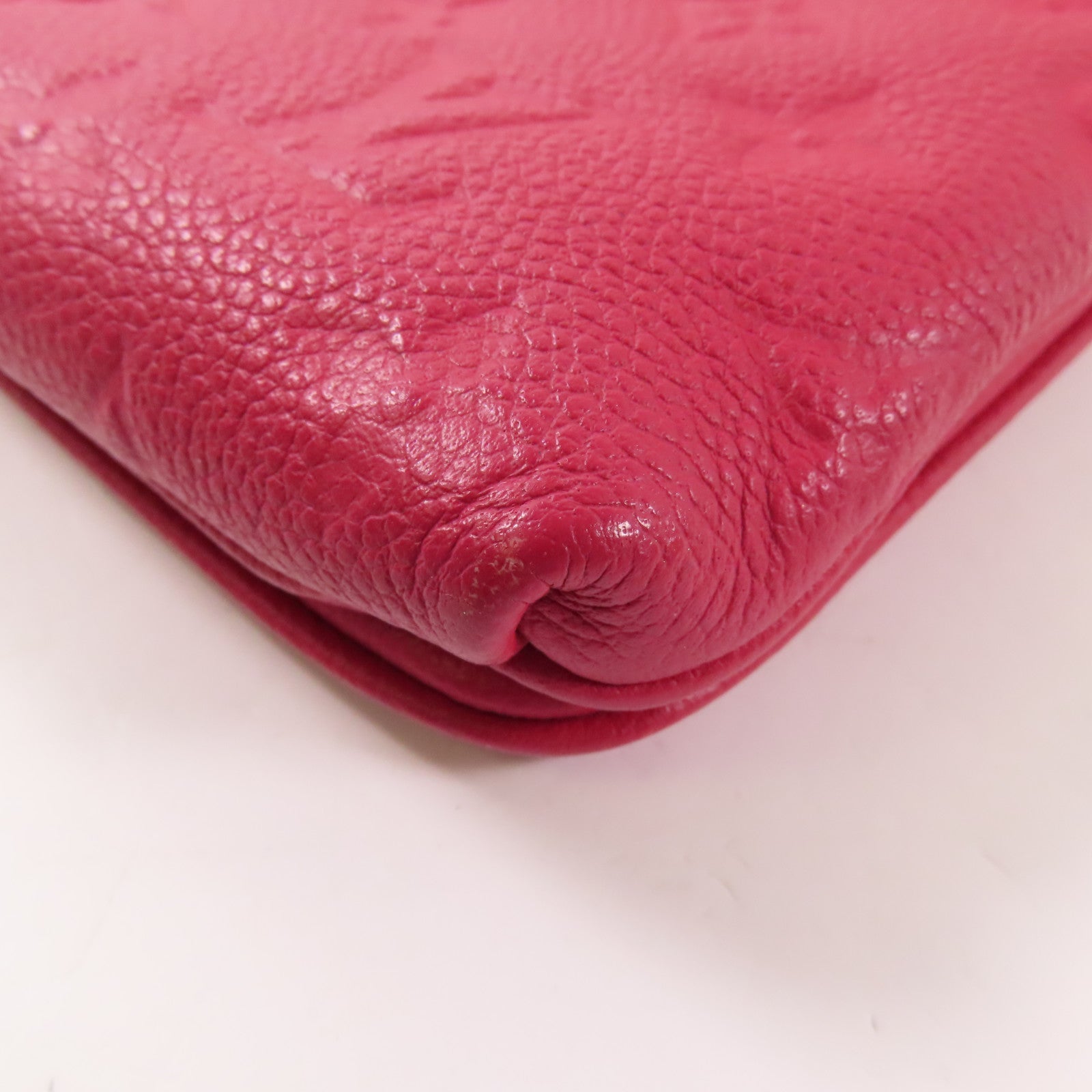 LOUIS VUITTON LV GHW Twice Shoulder Bag Monogram Empreinte M50259 Red