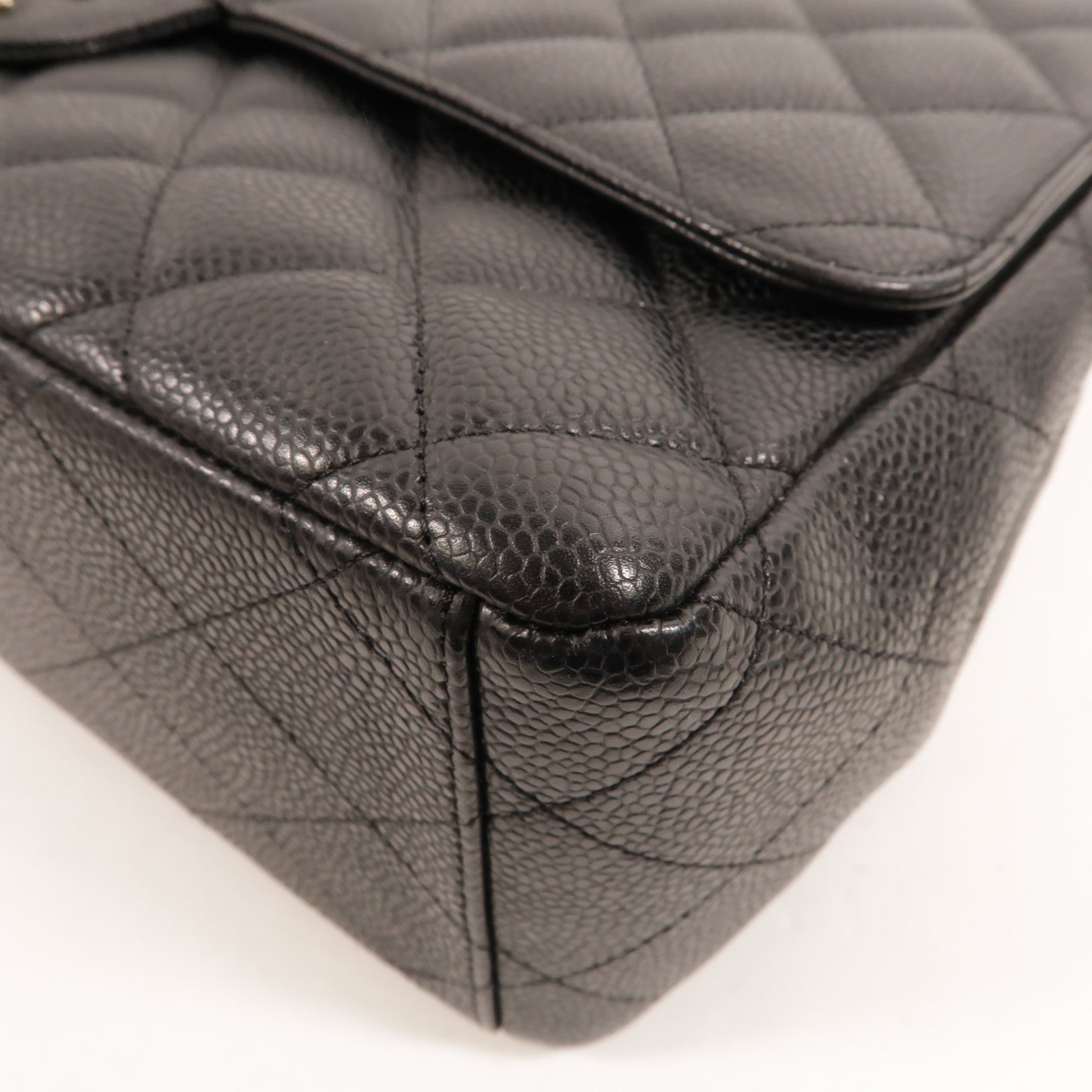 CHANEL 牛皮皮革Maxi Classic鏈帶肩背袋