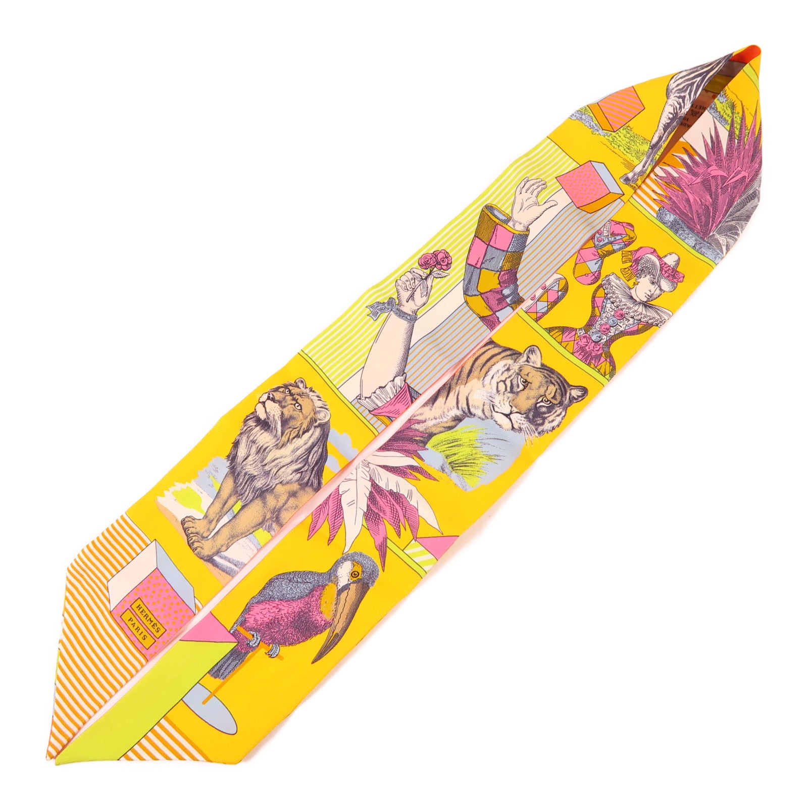 HERMES 絲質Twilly絲巾