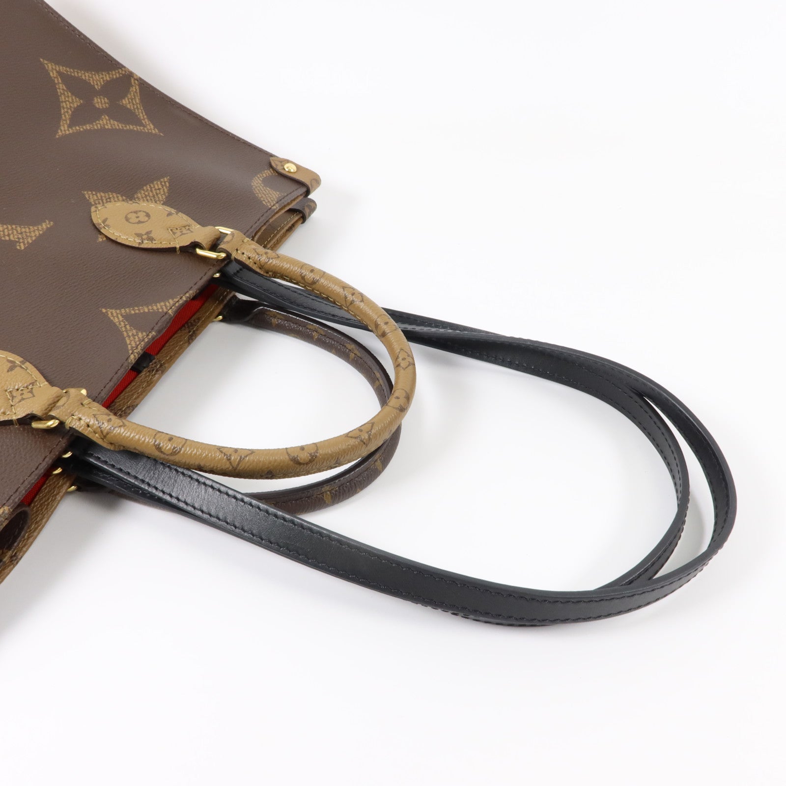 LOUIS VUITTON Monogram Reverse On The Go MM手挽肩背兩用袋