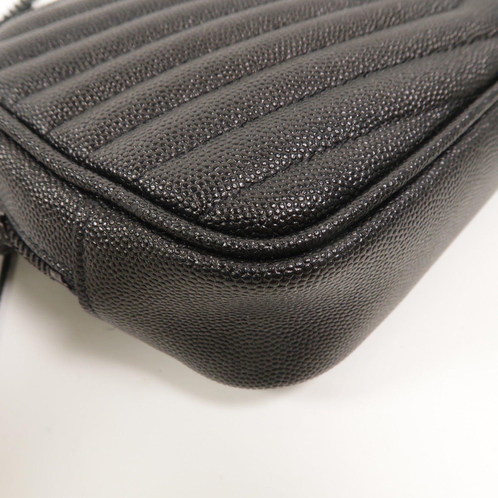 SAINT LAURENT 牛皮皮革Lou Mini鏈帶肩背袋