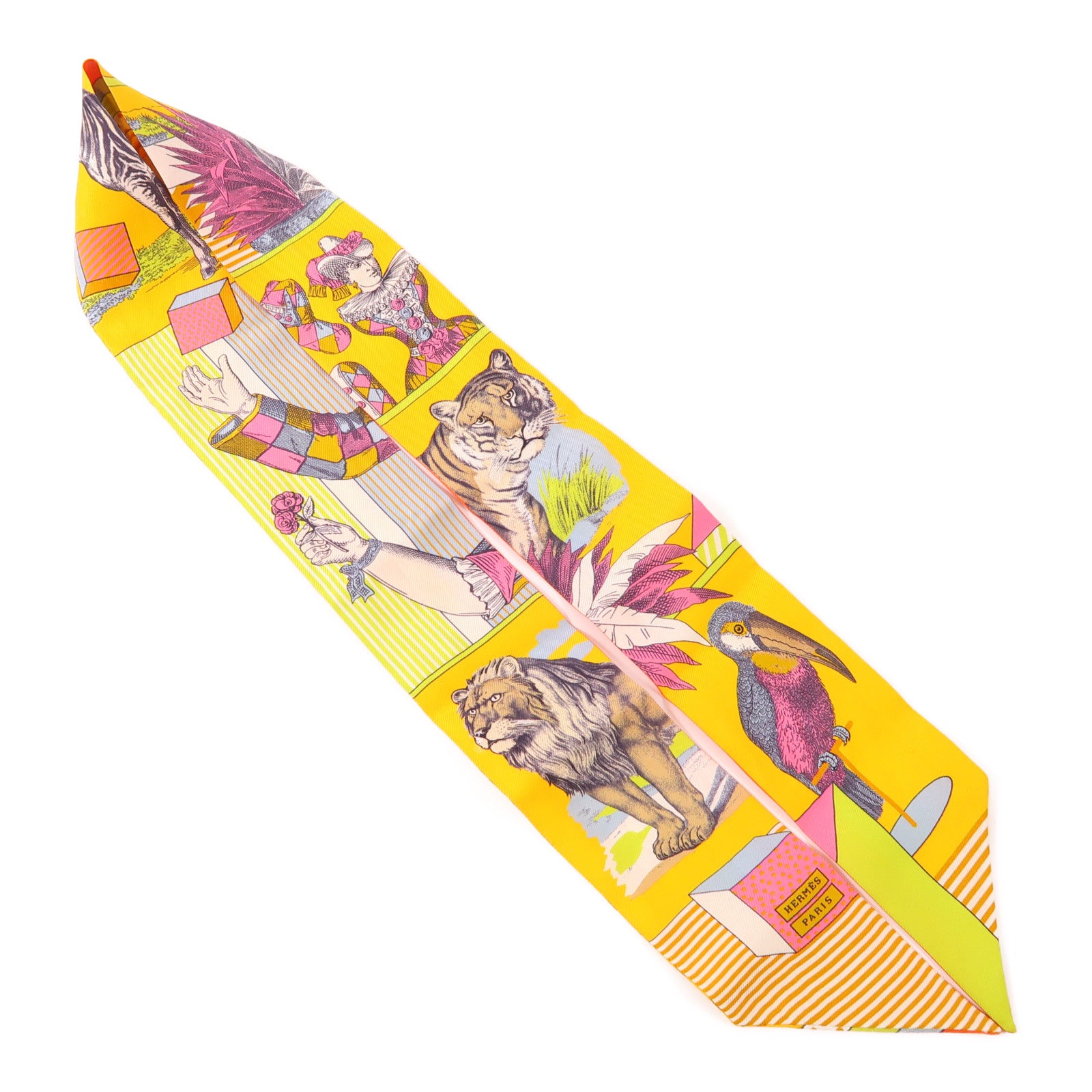HERMES 絲質Twilly絲巾