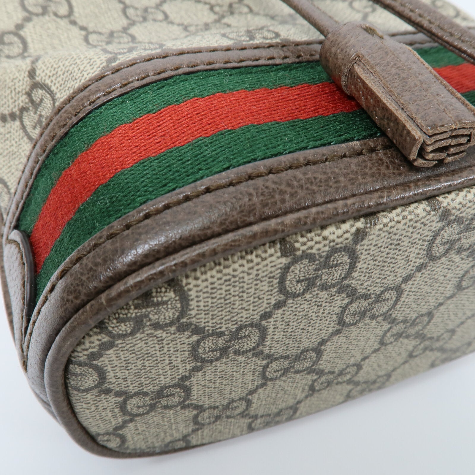 GUCCI 塗層帆布Ophidia Mini Bucket肩背袋