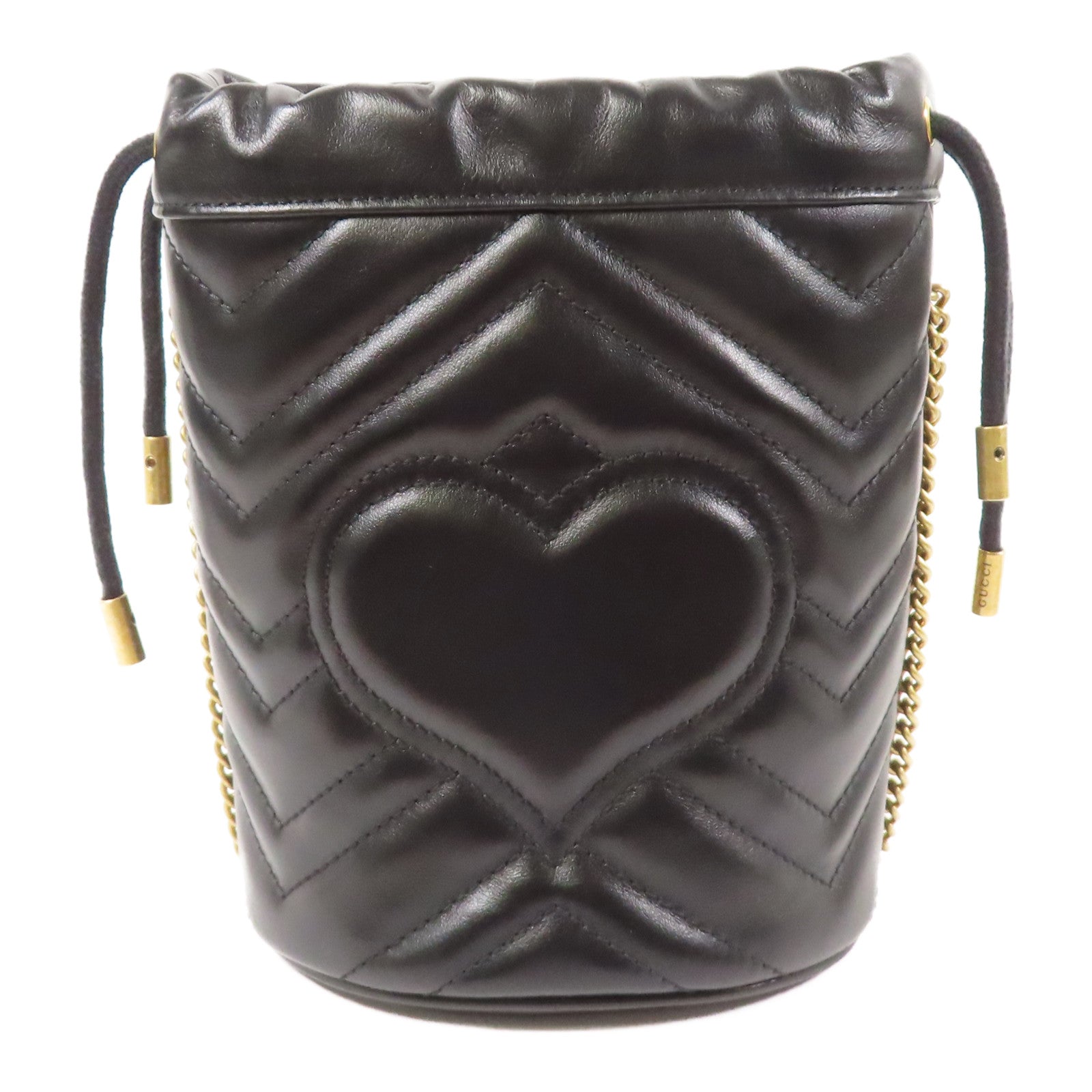GUCCI 【激減優惠】牛皮皮革GG Marmont金扣鏈帶肩背袋