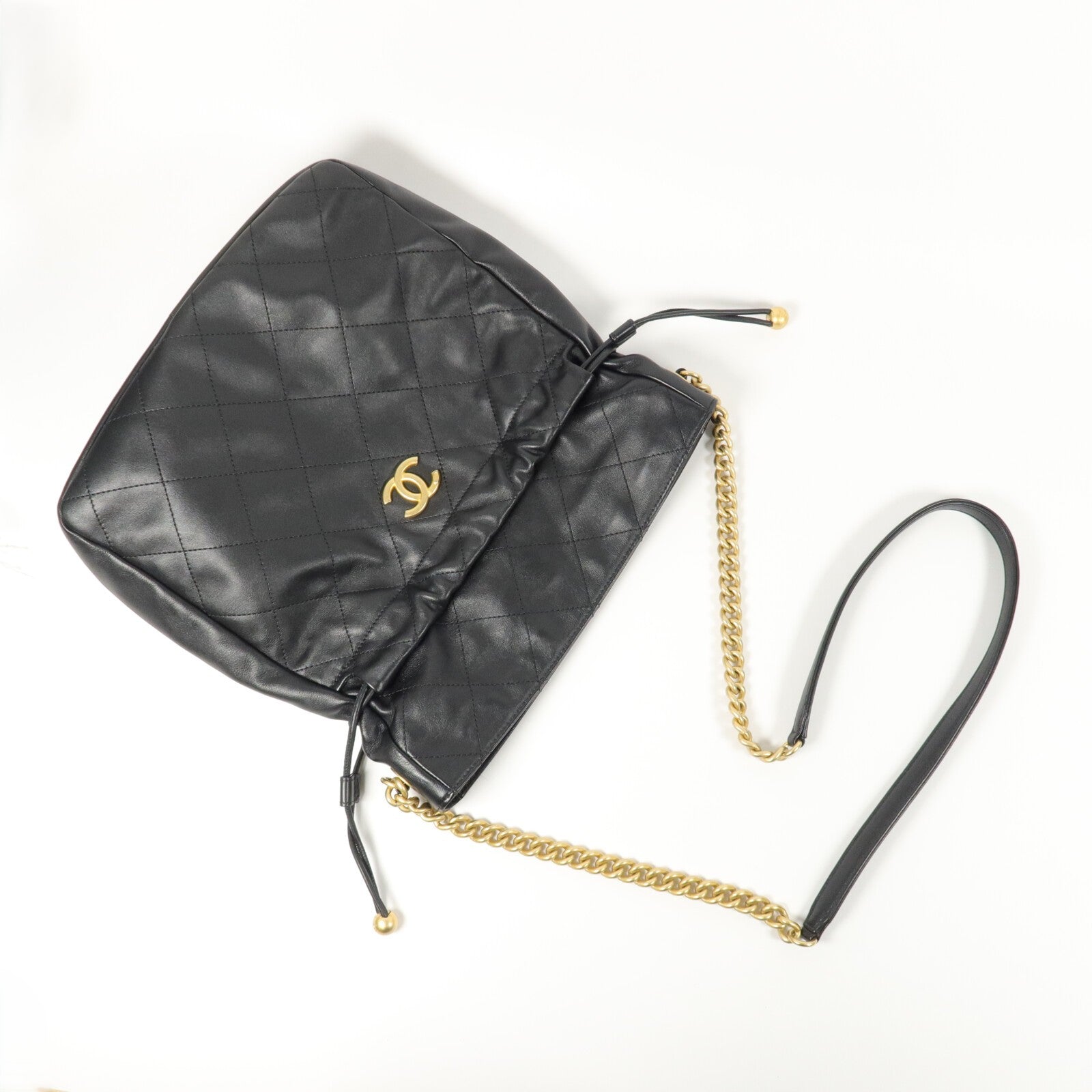 CHANEL 牛皮皮革Shoulder Bag鏈帶肩背袋