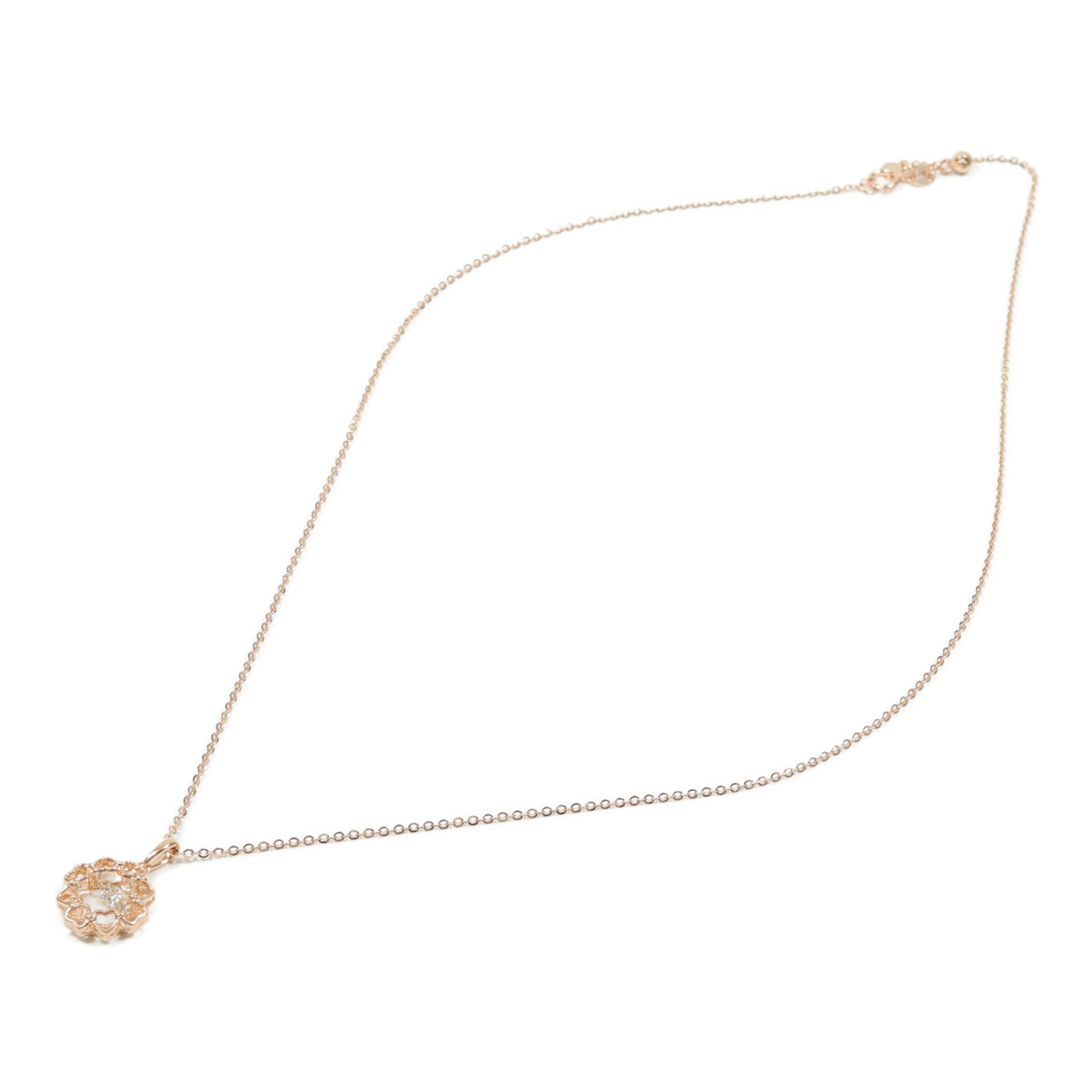 JEWELRY 18K玫瑰金Diamond Necklace鑽石項鍊