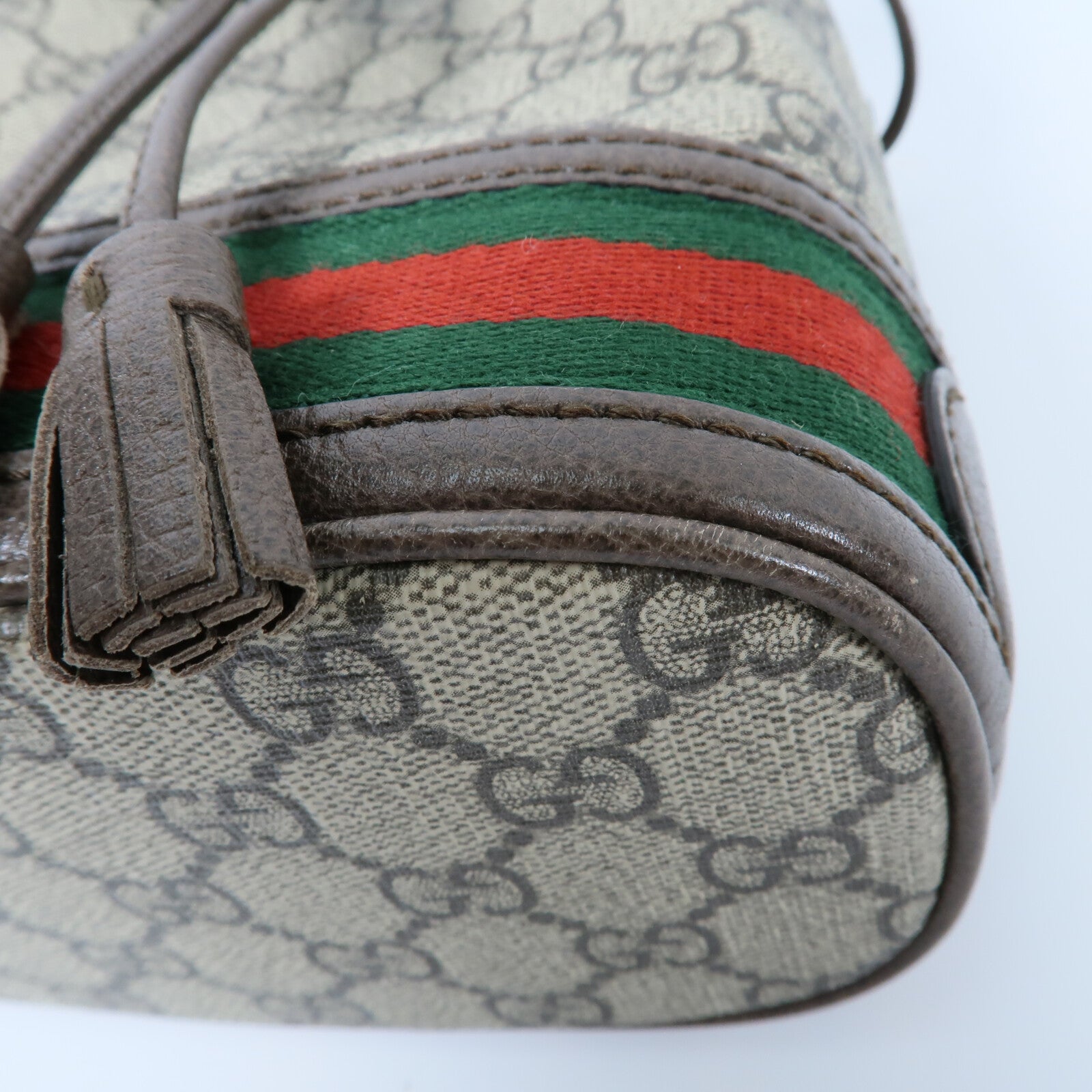 GUCCI 塗層帆布Ophidia Mini Bucket肩背袋