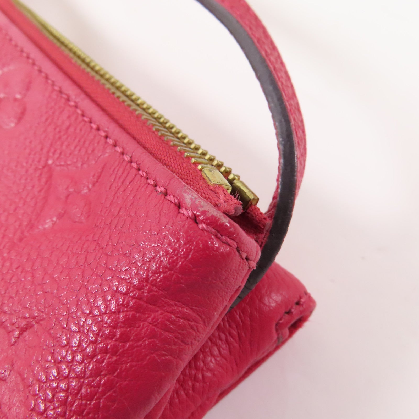 LOUIS VUITTON LV GHW Twice Shoulder Bag Monogram Empreinte M50259 Red