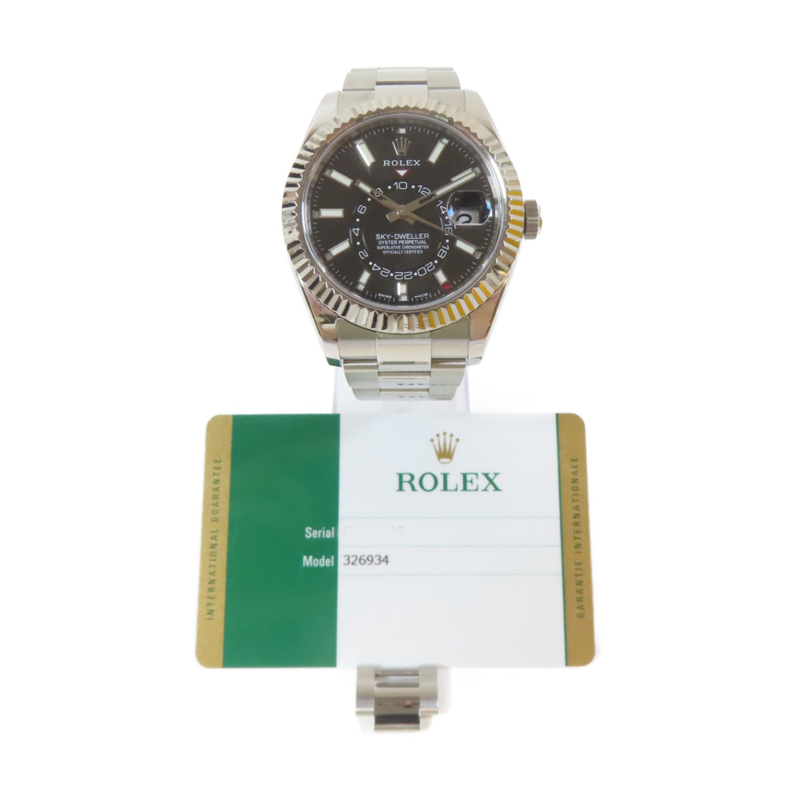 ROLEX Sky Dweller不鏽鋼手錶自動機芯黑色