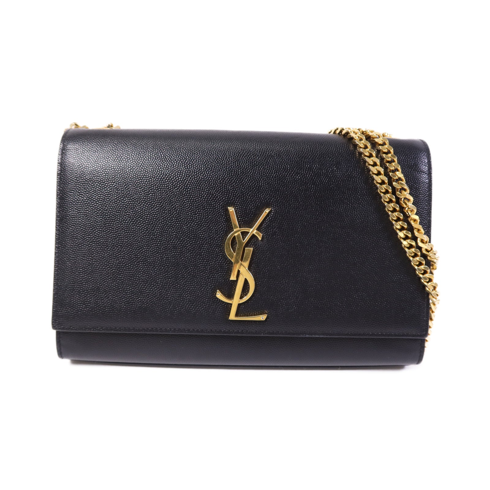 SAINT LAURENT 牛皮皮革Kate Medium金扣鏈帶肩背袋
