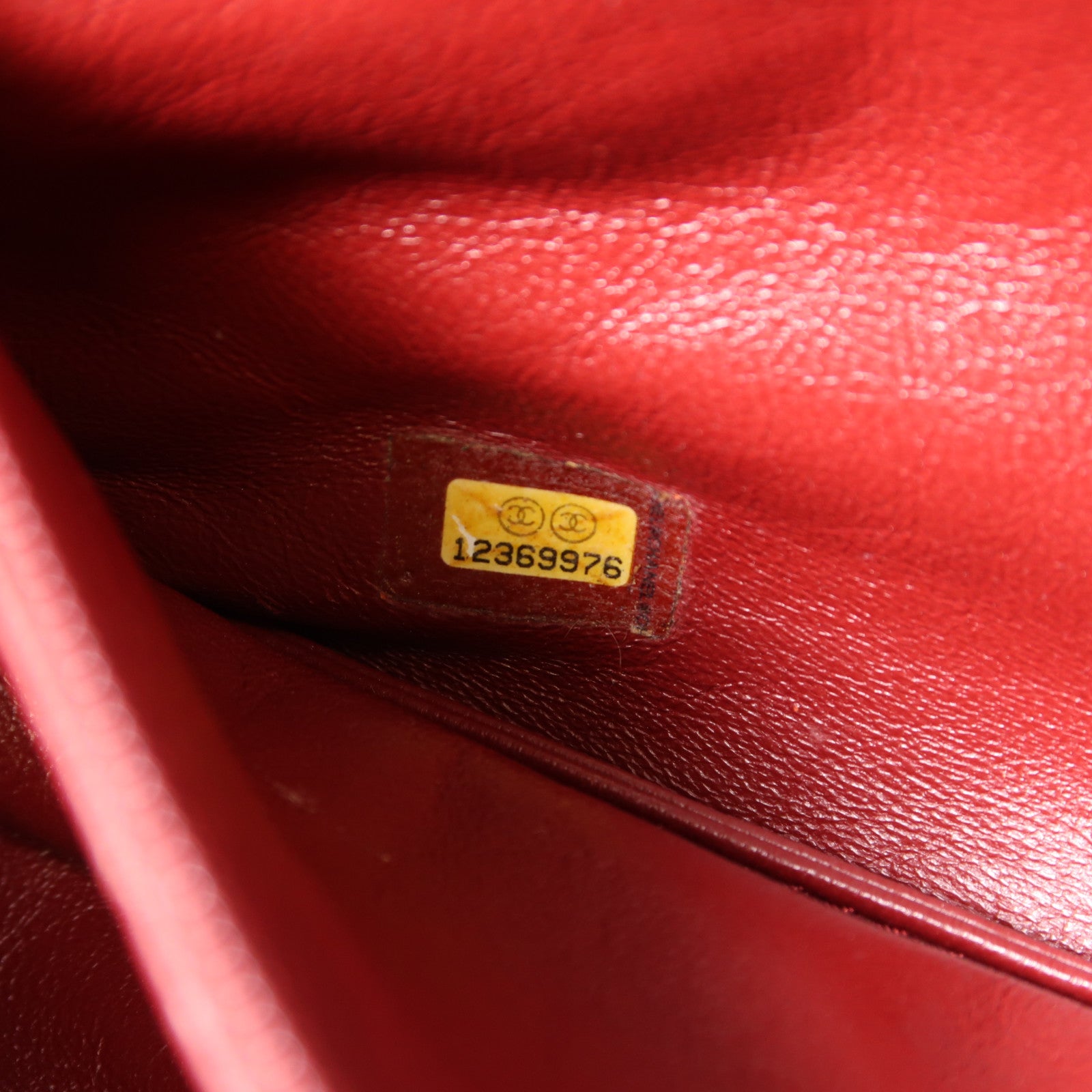 CHANEL 牛皮皮革Shoulder Bag銀扣肩背袋