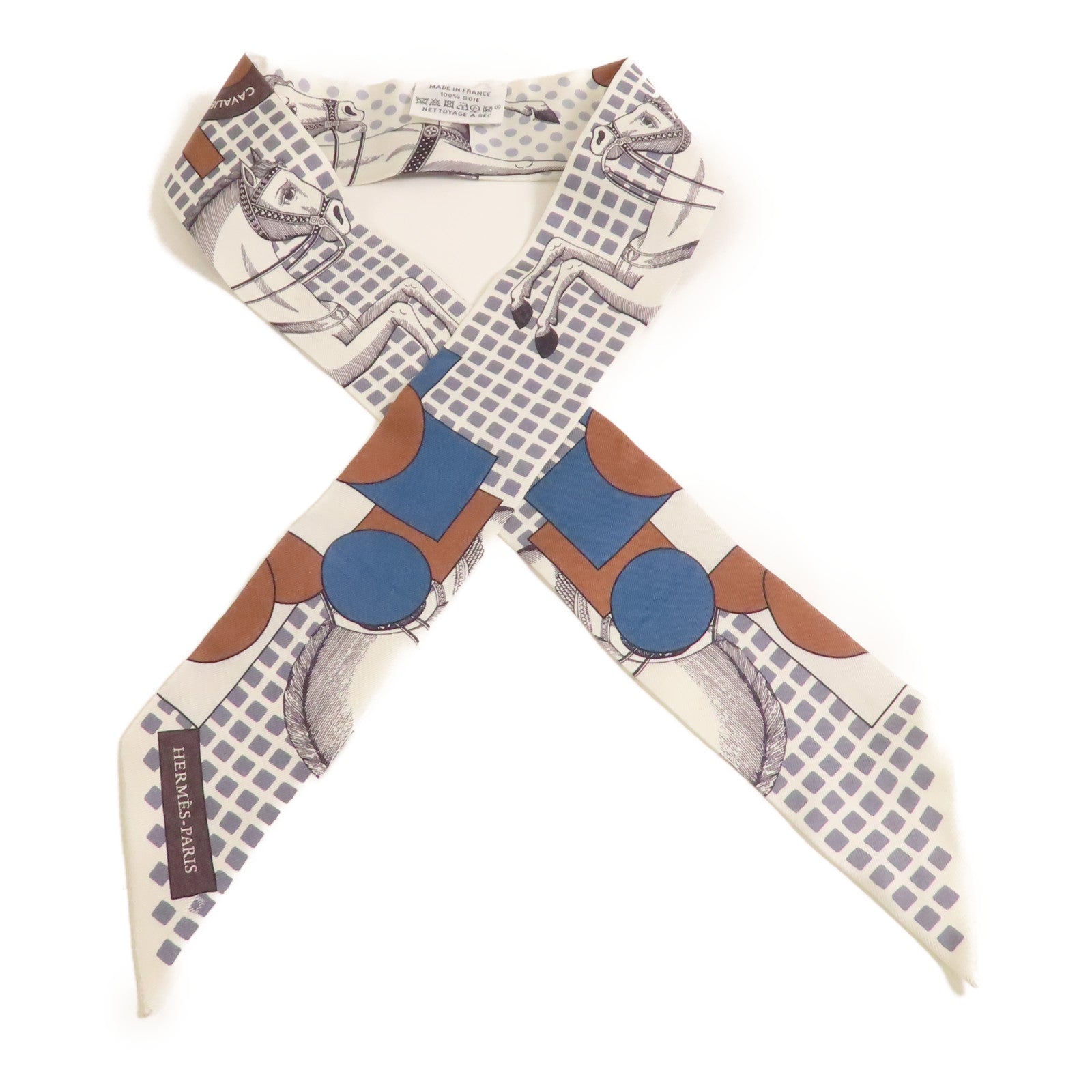 HERMES 絲質Twilly絲巾