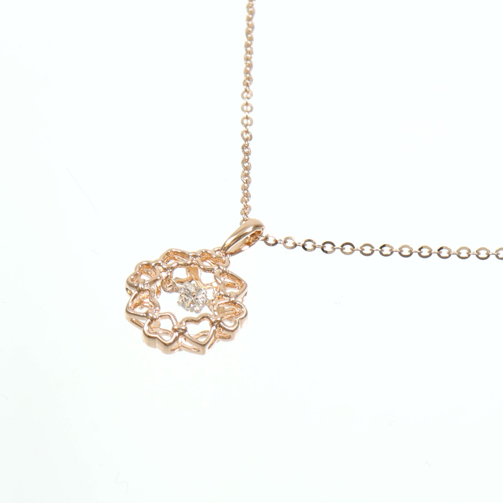 JEWELRY 18K玫瑰金Diamond Necklace鑽石項鍊