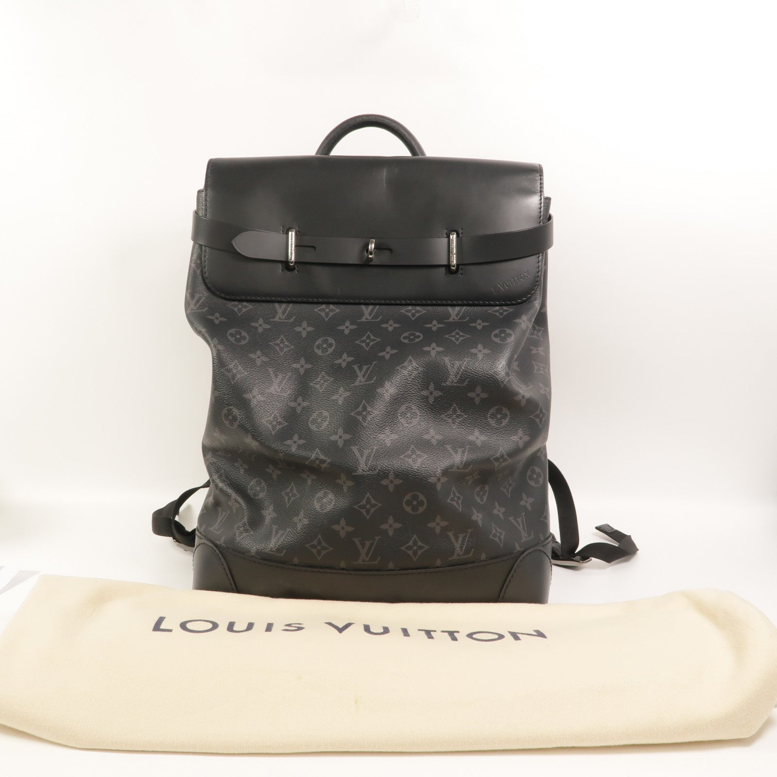 LOUIS VUITTON Monogram Eclipse Steamer Backpack背包