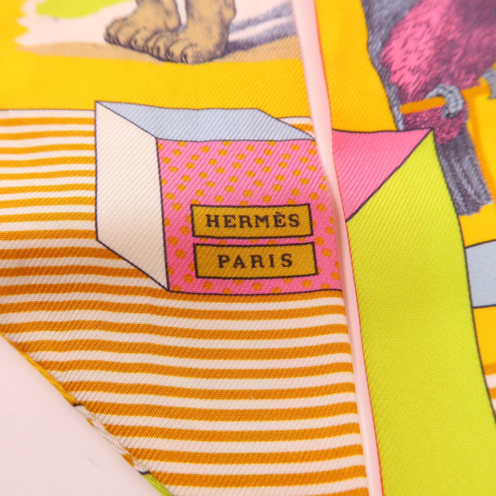 HERMES 絲質Twilly絲巾