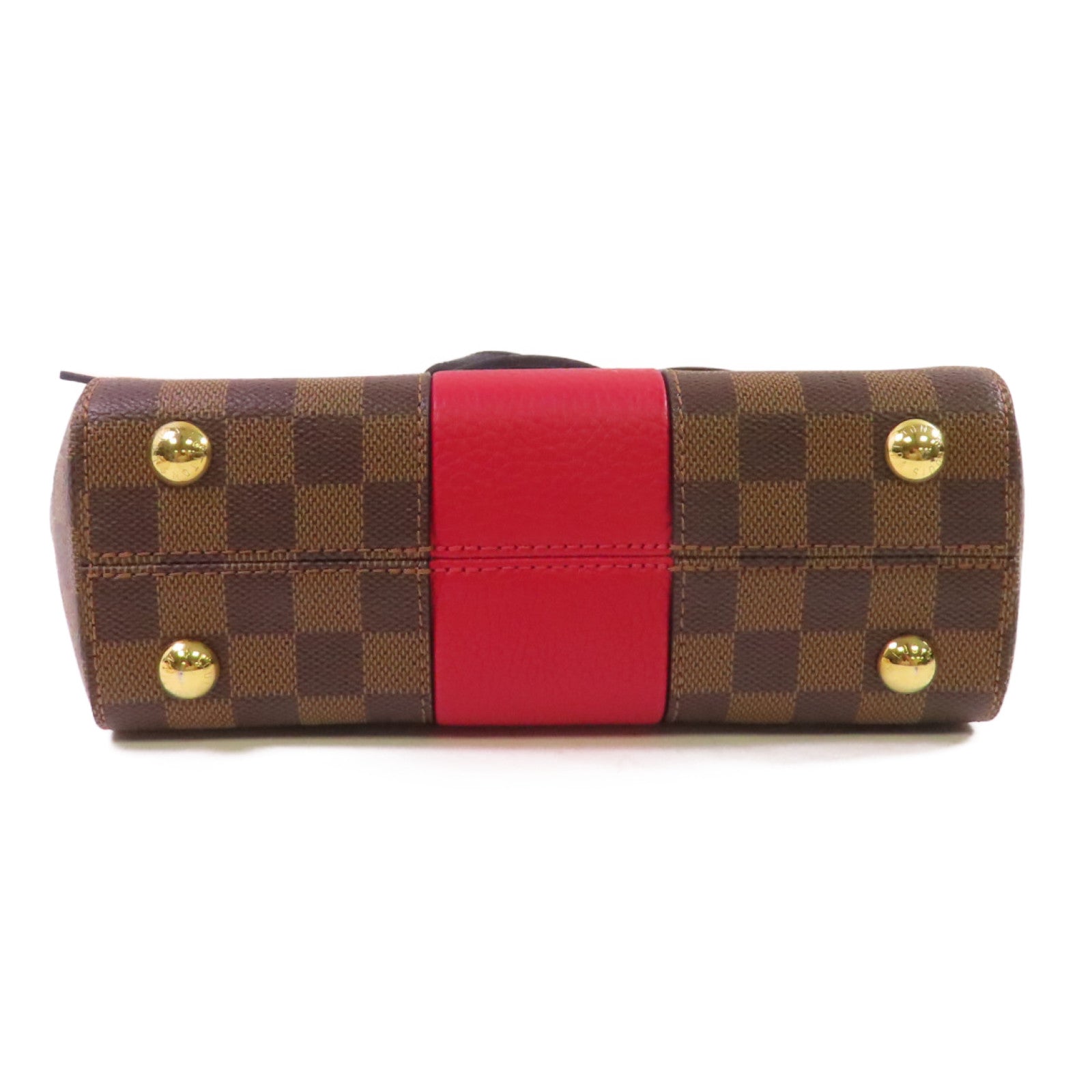 LOUIS VUITTON Damier Ebene Bond Street BB 2Way Shoulder Bag金扣手挽肩背兩用袋啡色/紅色
