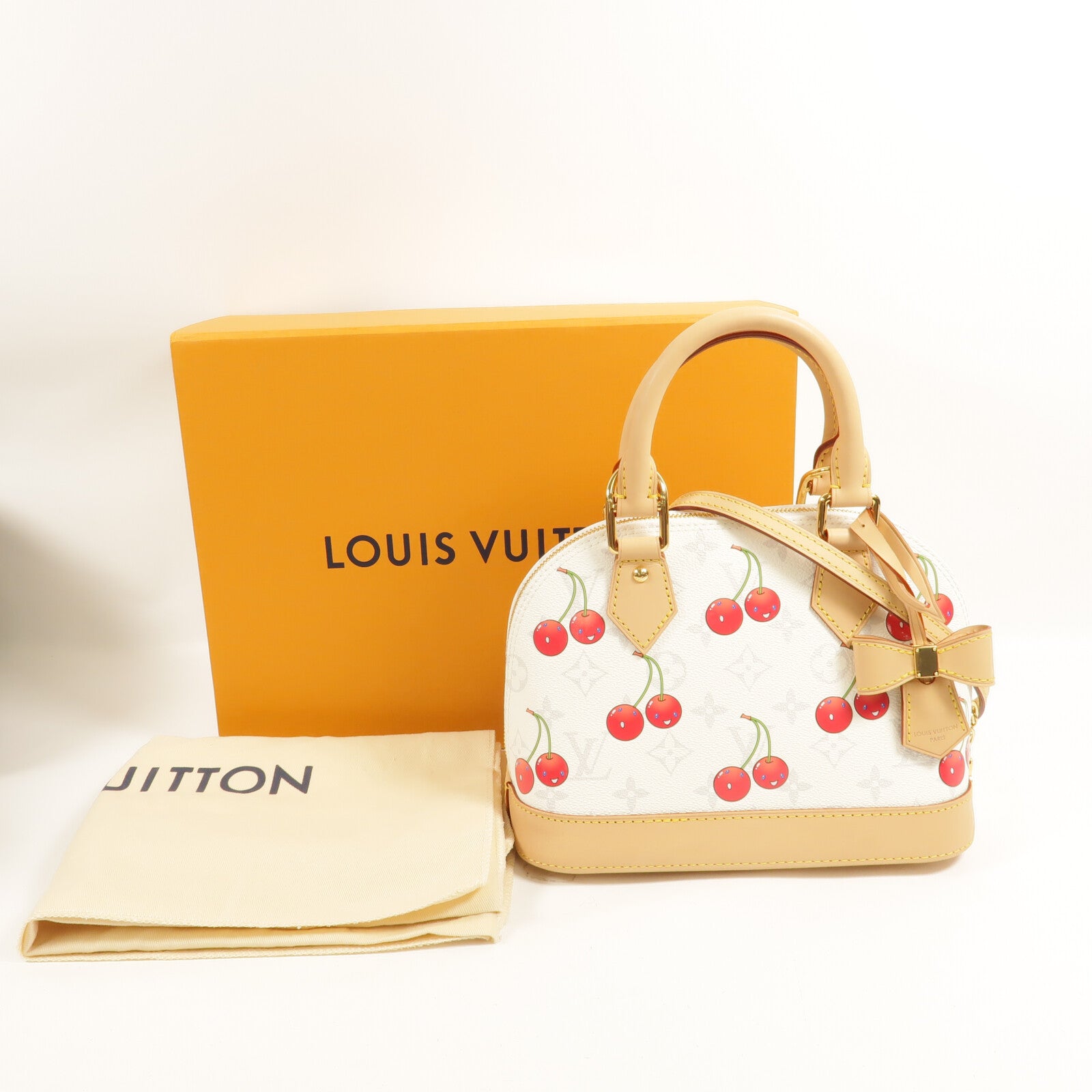 LOUIS VUITTON Monogram Cherry TM Cherry Alma BB手挽肩背兩用袋