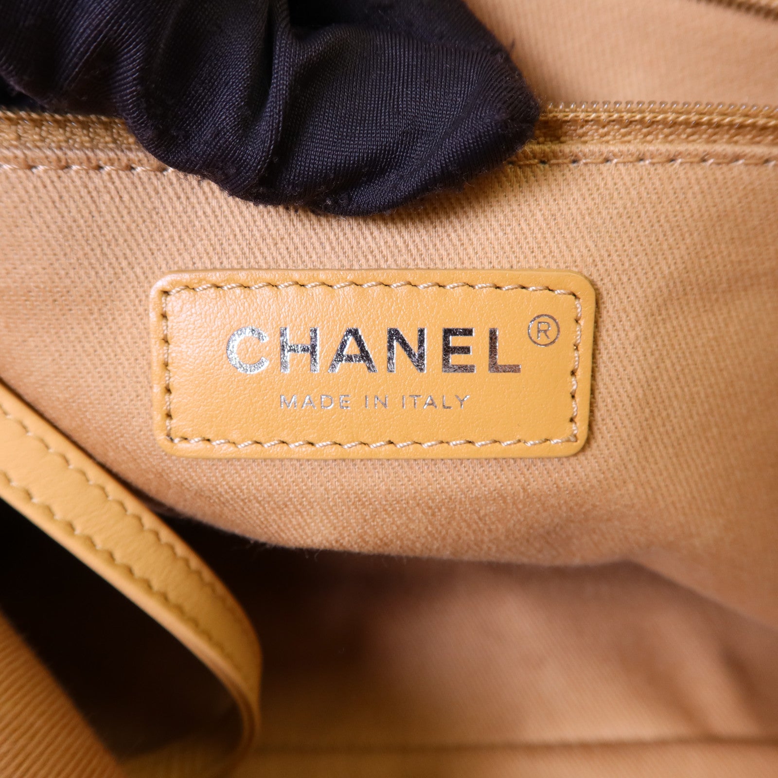 CHANEL 【激減優惠】帆布Deauville Tote Bag銀扣鏈帶肩背袋