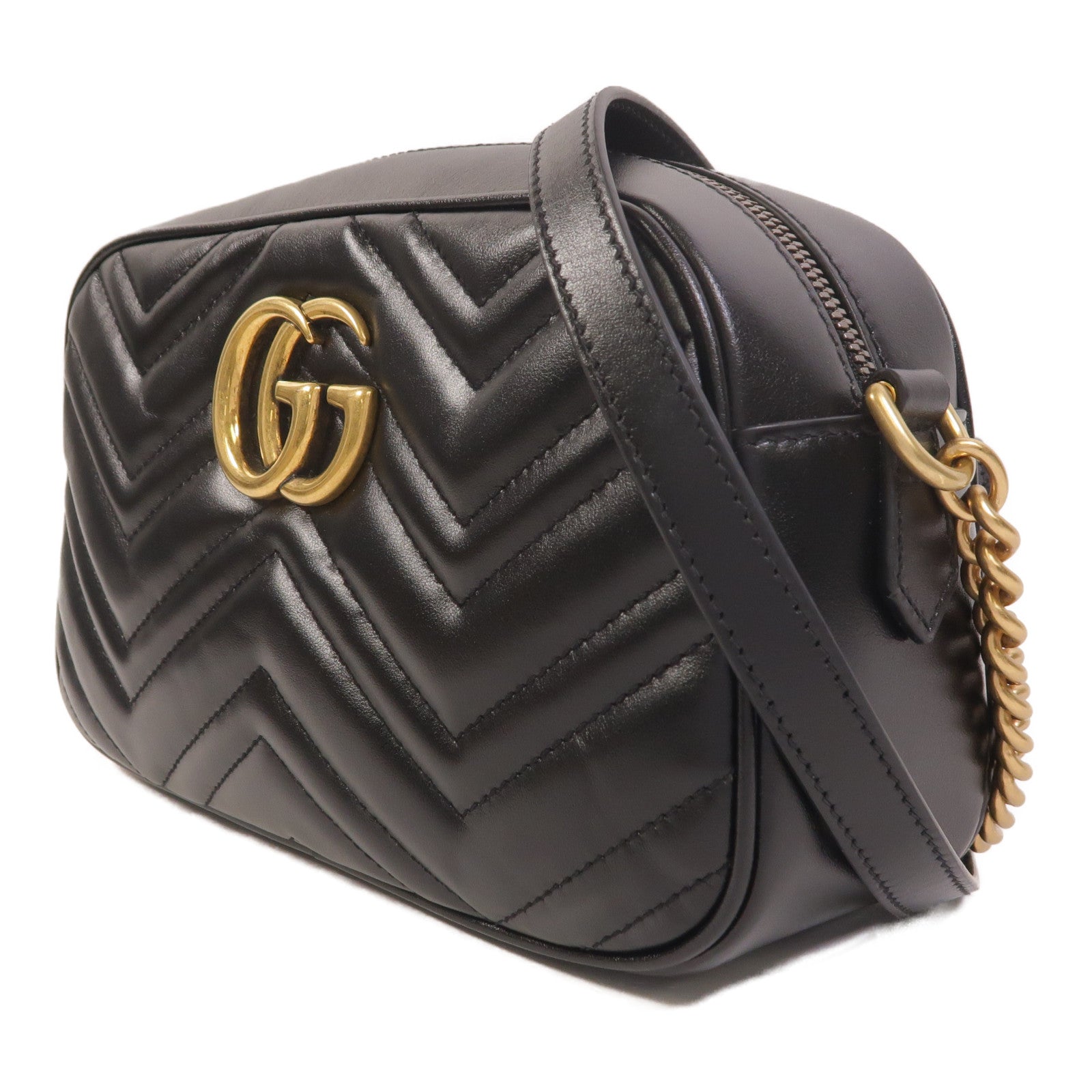 GUCCI 牛皮皮革GG Marmont肩背袋