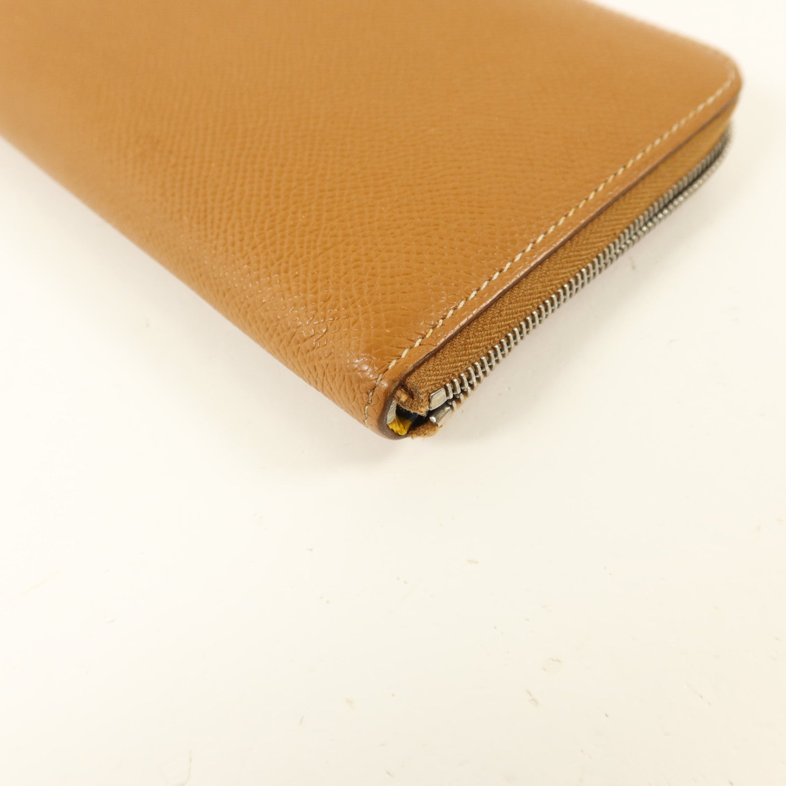HERMES Epsom皮革Silk'In Long Wallet長錢包Gold