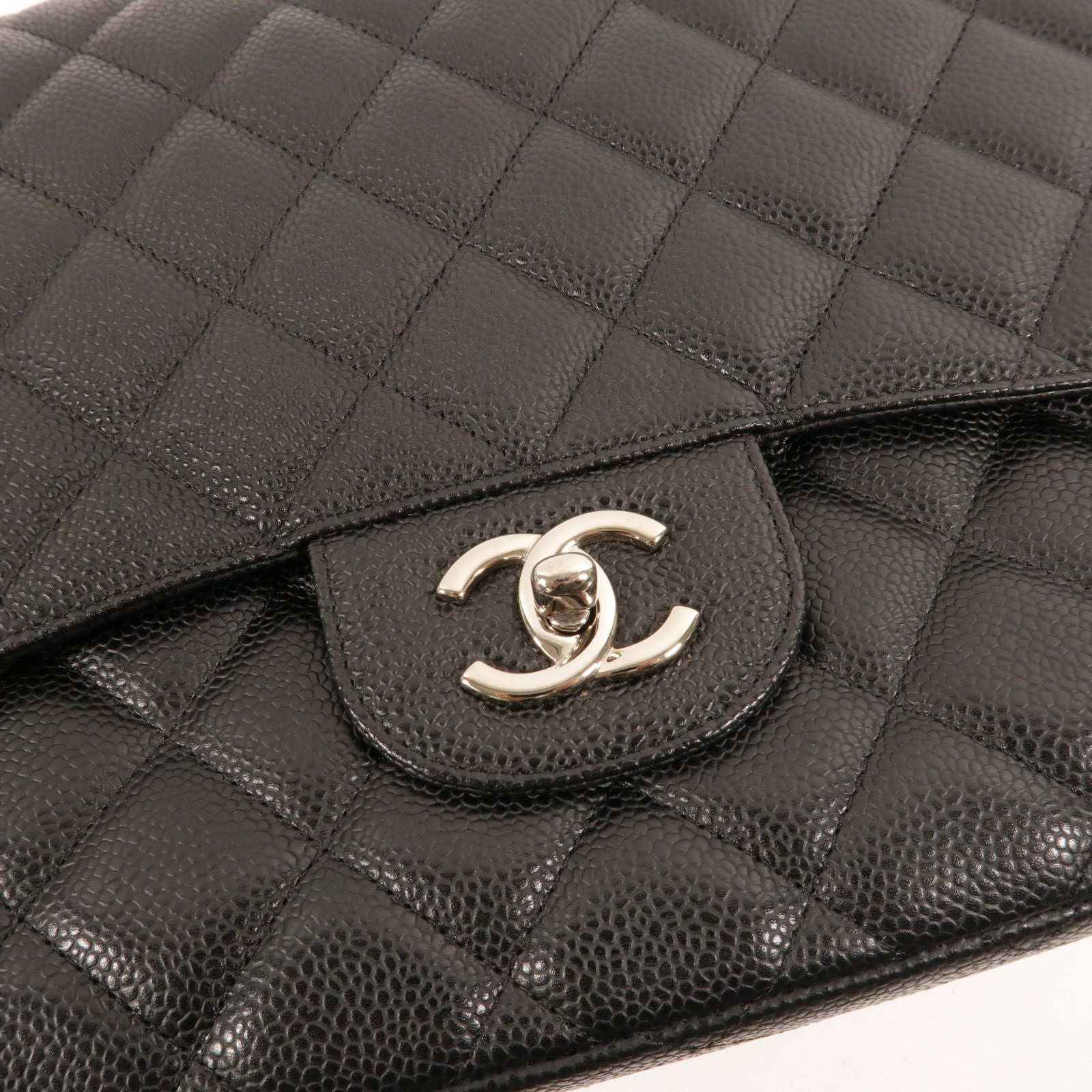 CHANEL 牛皮皮革Maxi Classic鏈帶肩背袋