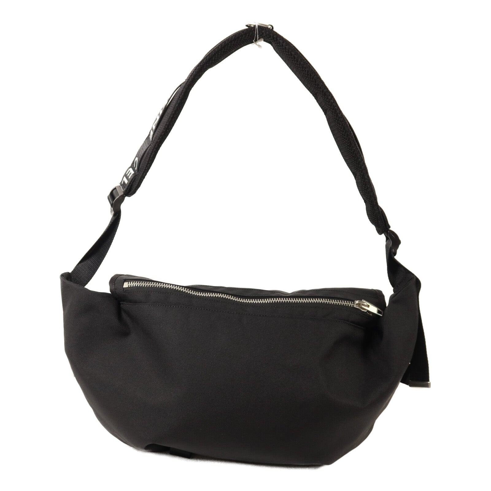 CELINE 帆布Trekking Shoulder Bag銀扣肩背袋