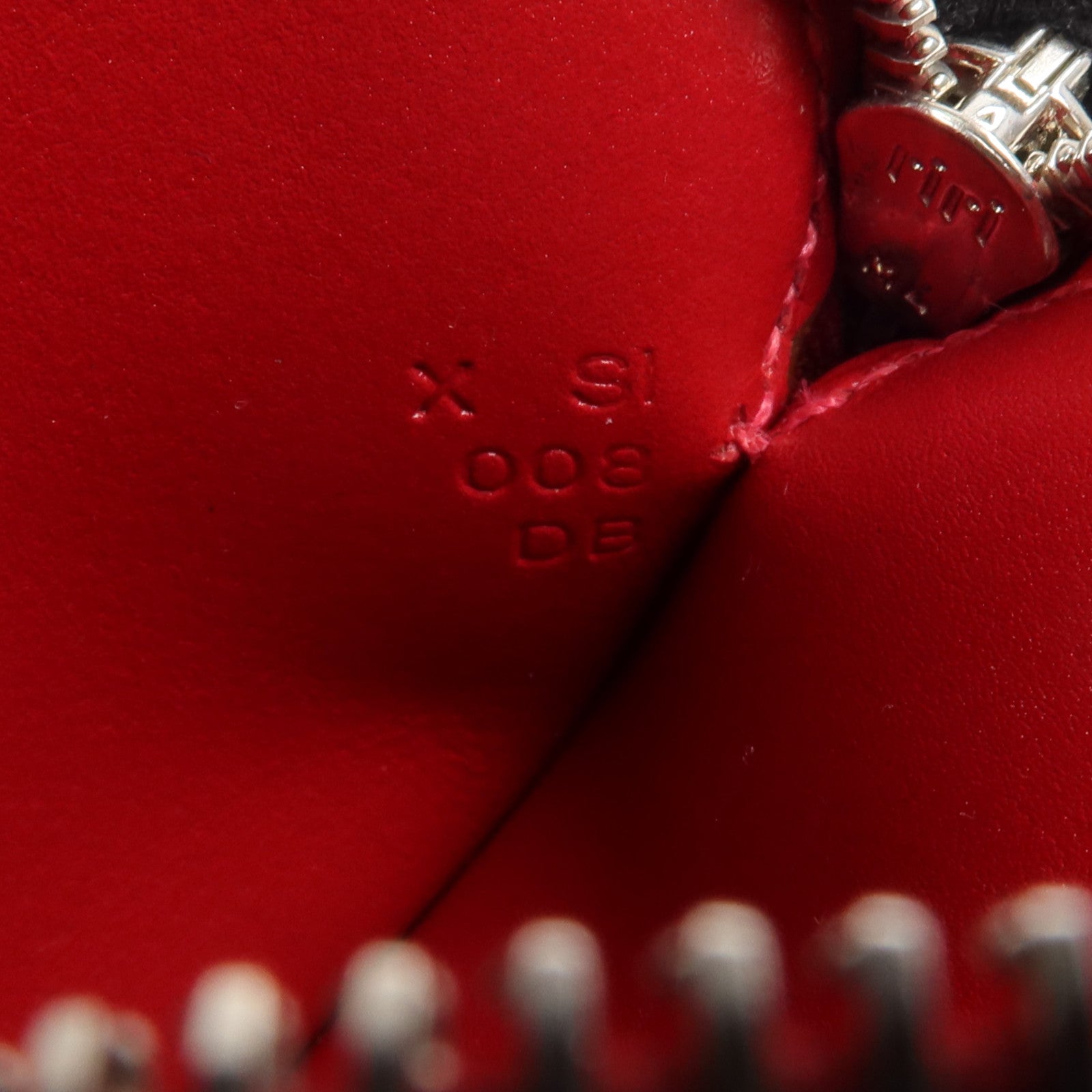 HERMES Tadelakt皮革Tutti Frutti Apple Coin Purse零錢包Rouge Vif