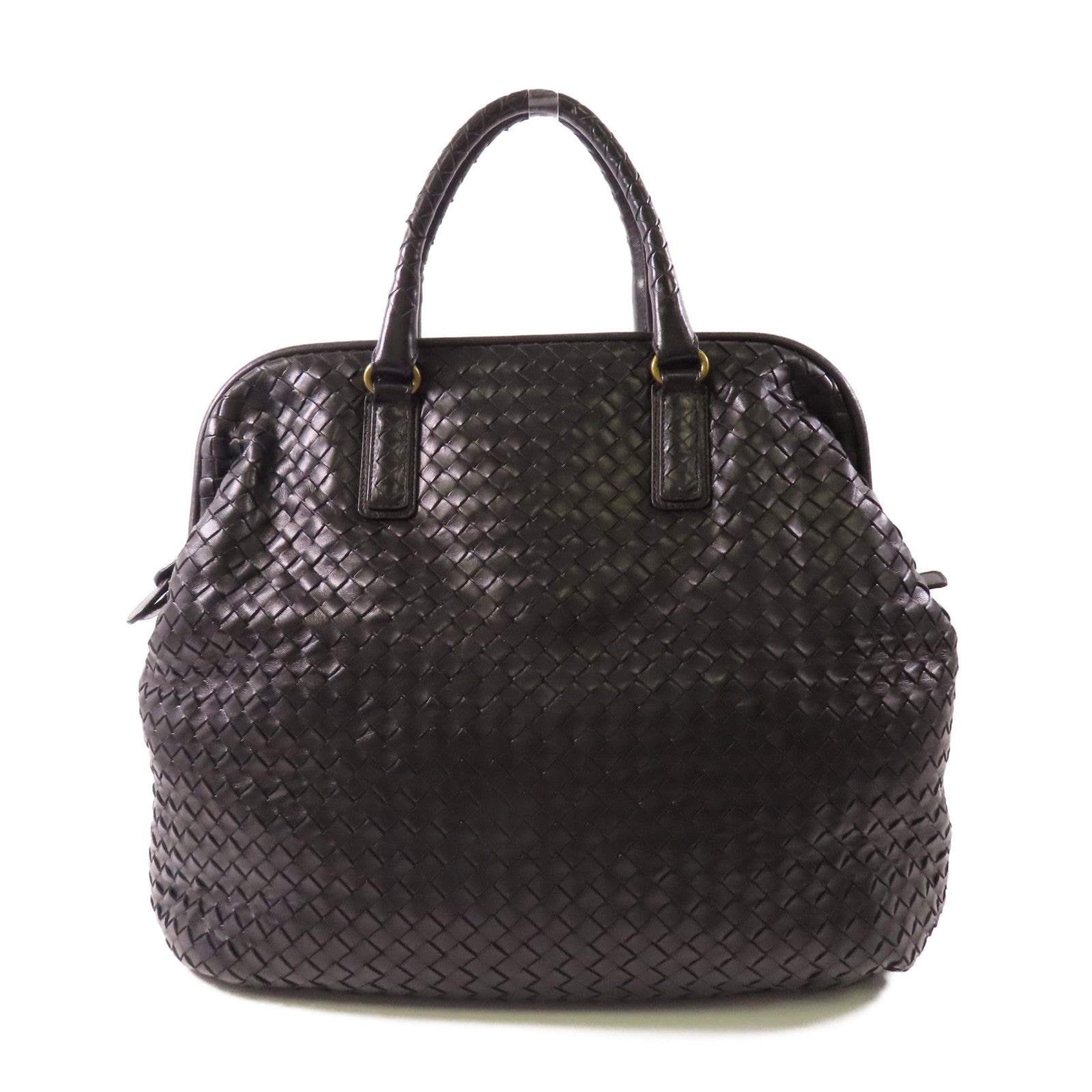 BOTTEGA VENETA 牛皮皮革Hand Bag金扣手挽袋