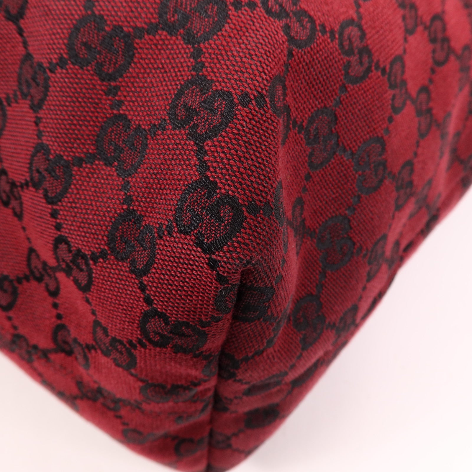 GUCCI 帆布2 Way Shoulder銀扣手挽肩背兩用袋