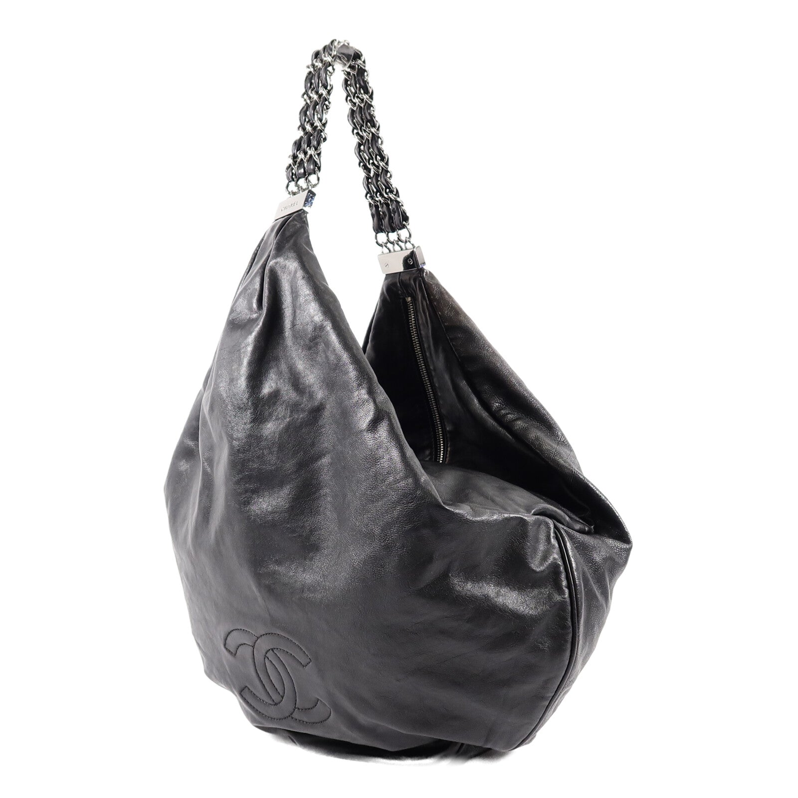 CHANEL 牛皮皮革Chain Shoulder Bag鏈帶肩背袋