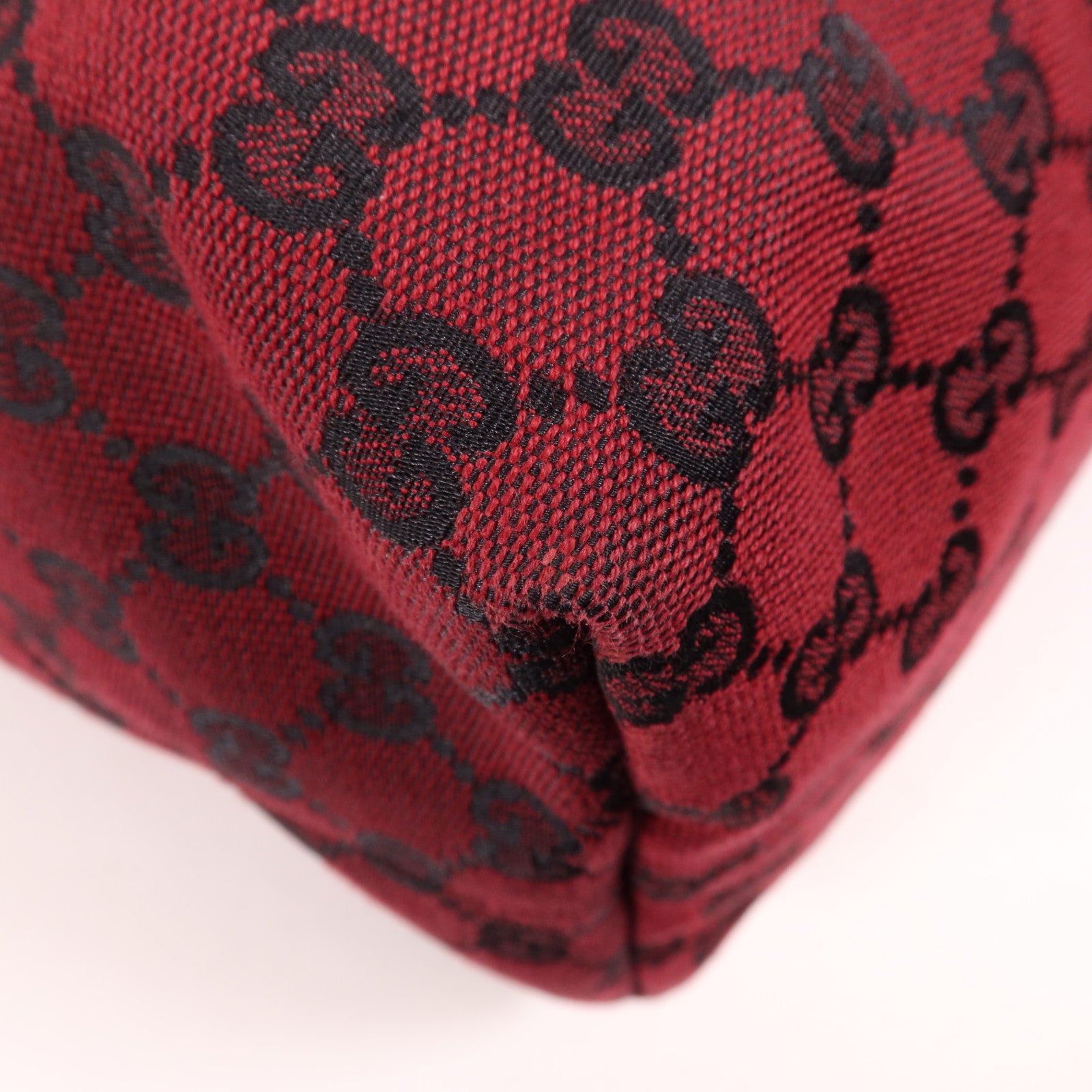 GUCCI 帆布2 Way Shoulder銀扣手挽肩背兩用袋