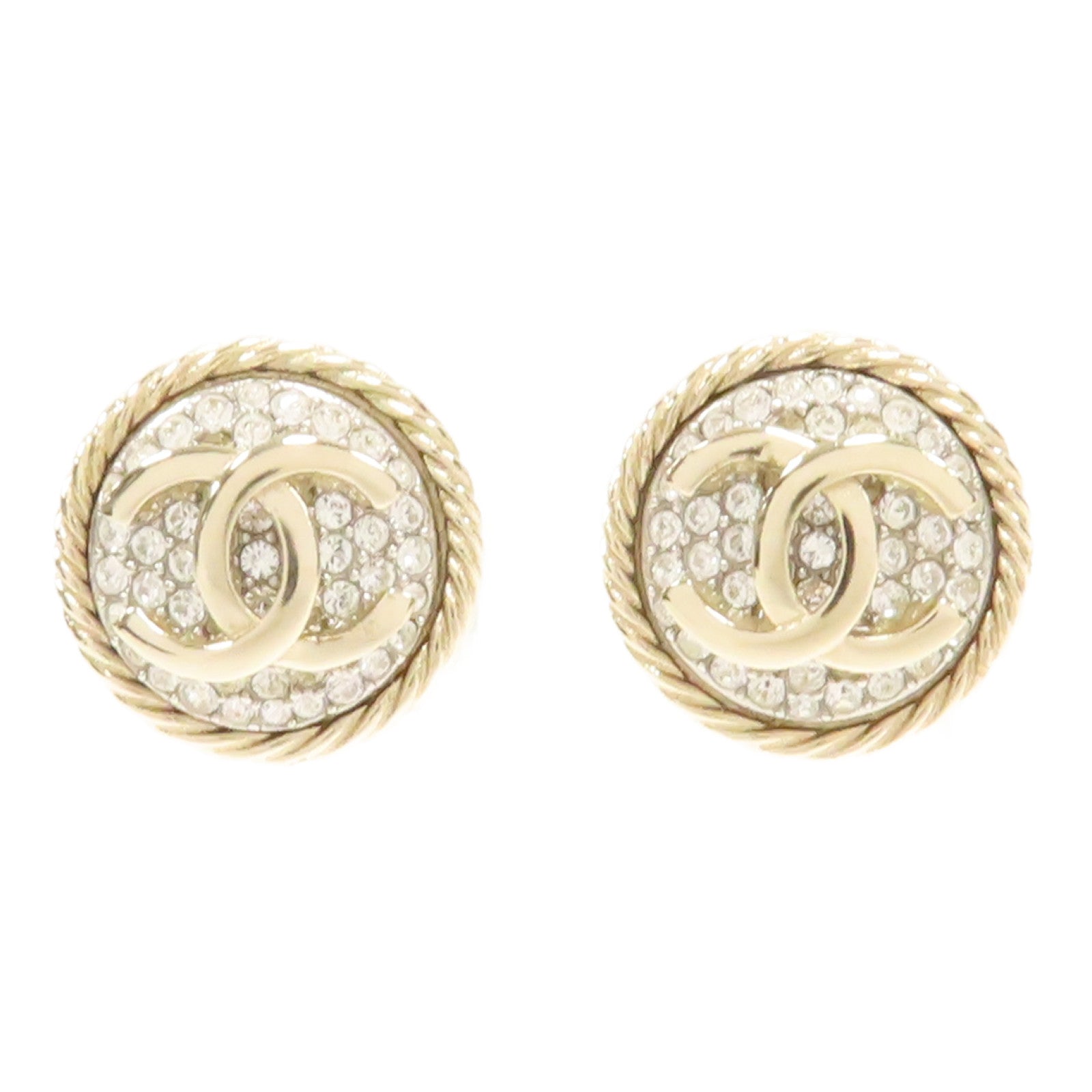 CHANEL 金屬Earrings耳環金色