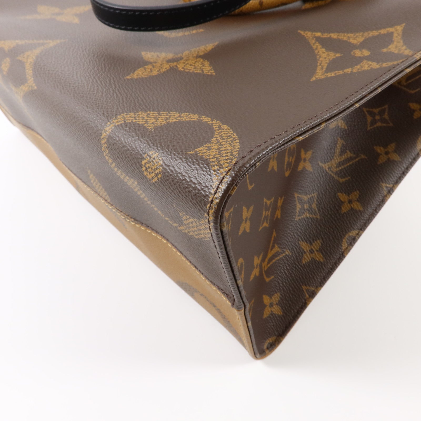 LOUIS VUITTON Monogram Reverse On The Go MM手挽肩背兩用袋