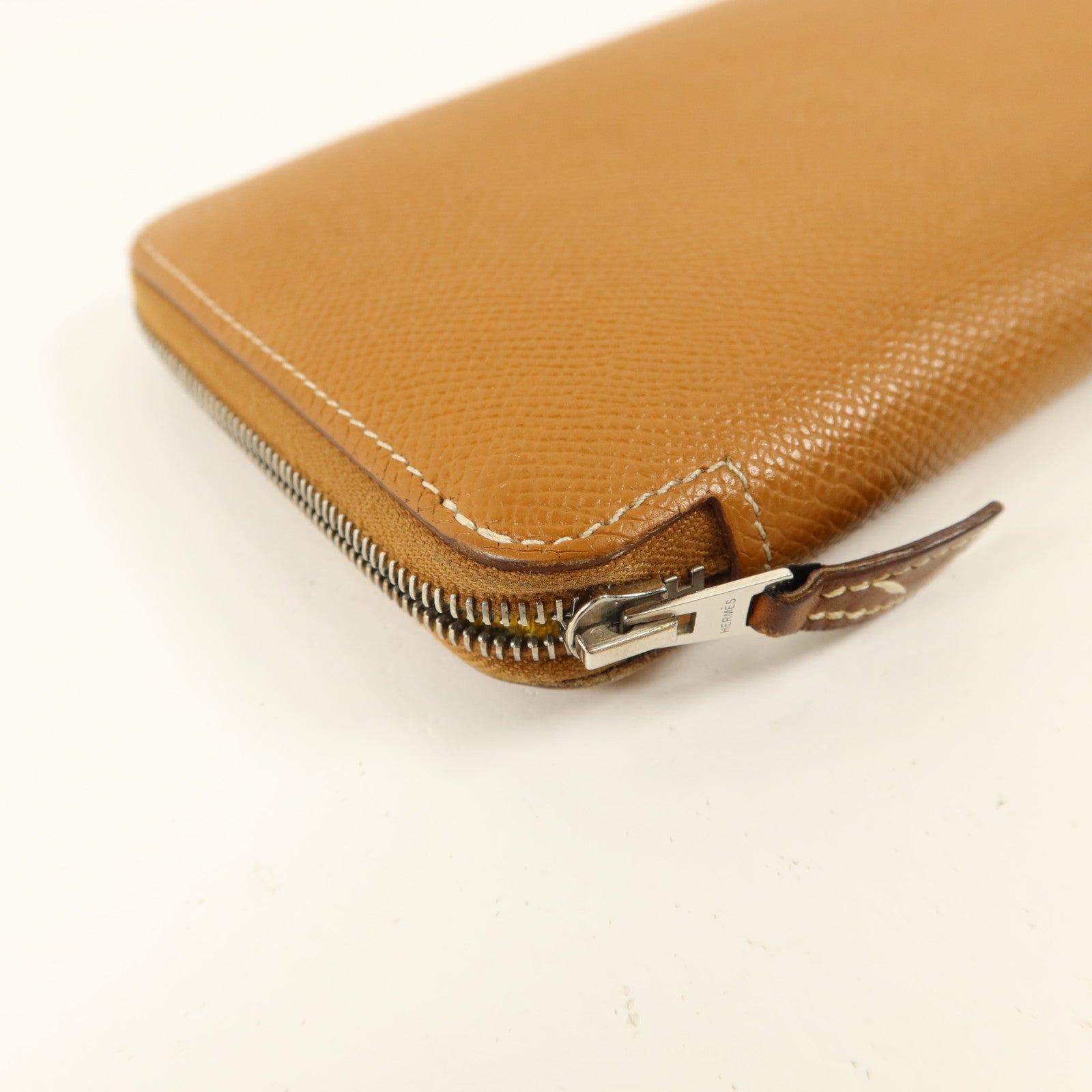 HERMES Epsom皮革Silk'In Long Wallet長錢包Gold