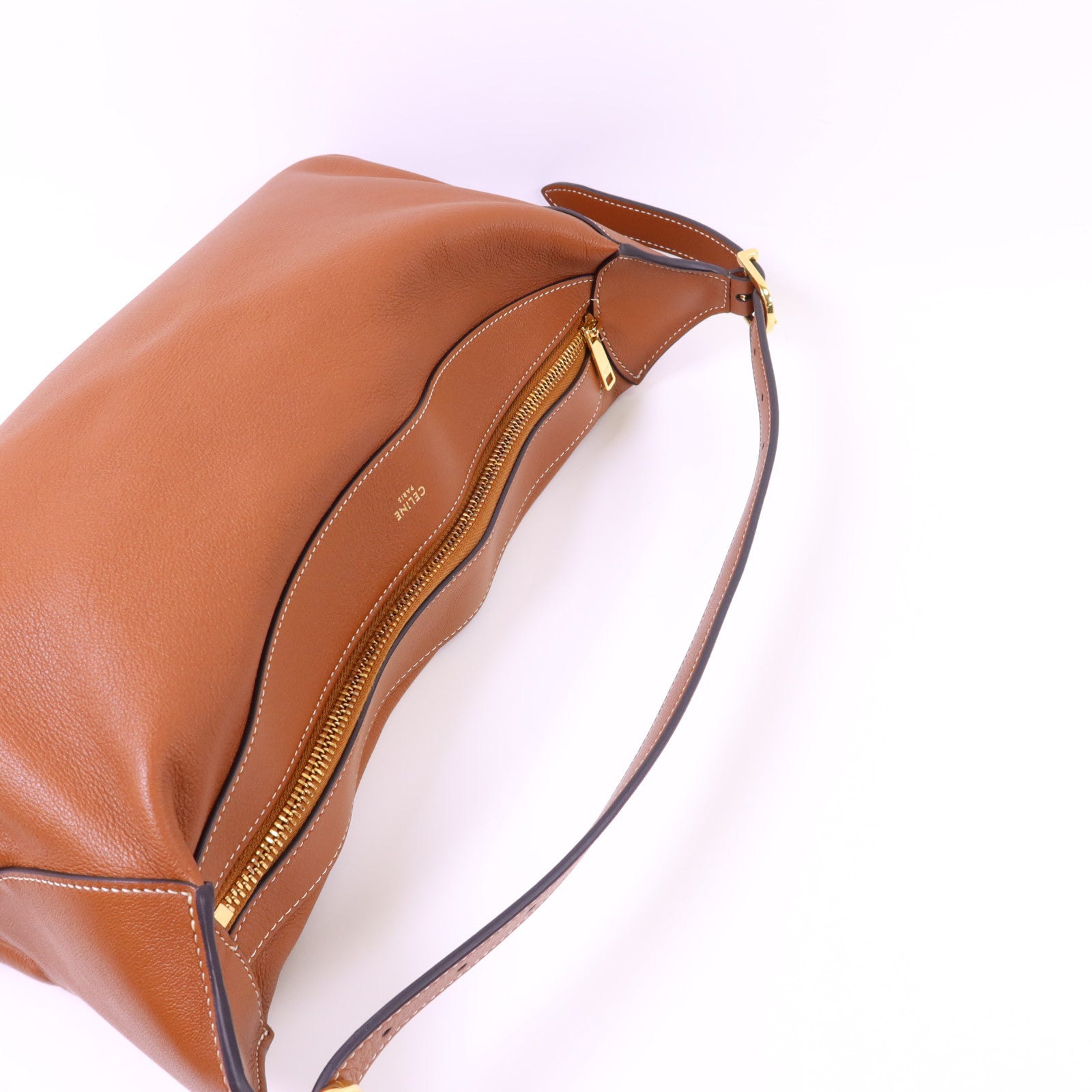 CELINE 牛皮皮革Romy Bag金扣肩背袋