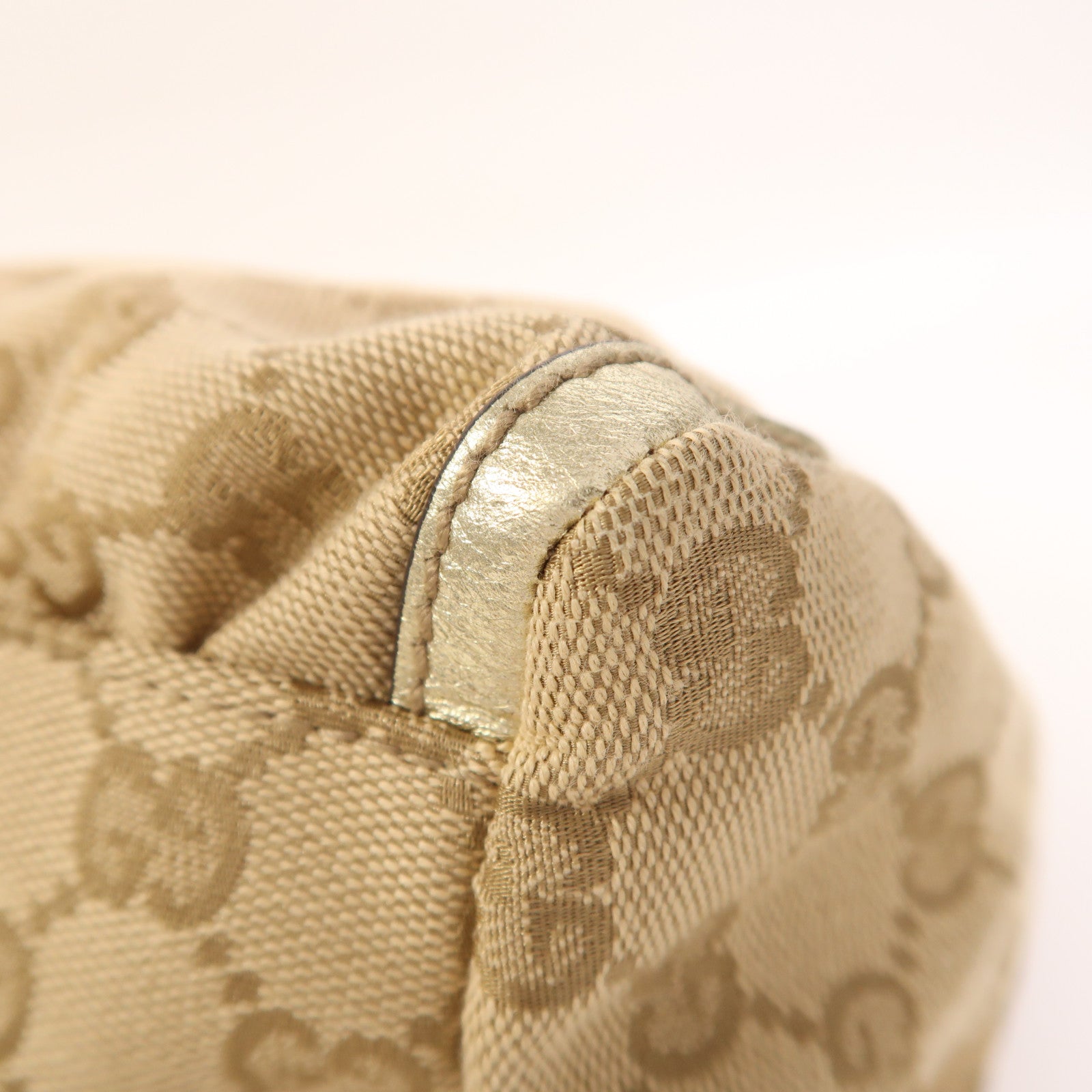 GUCCI 帆布Shoulder Bag金扣肩背袋