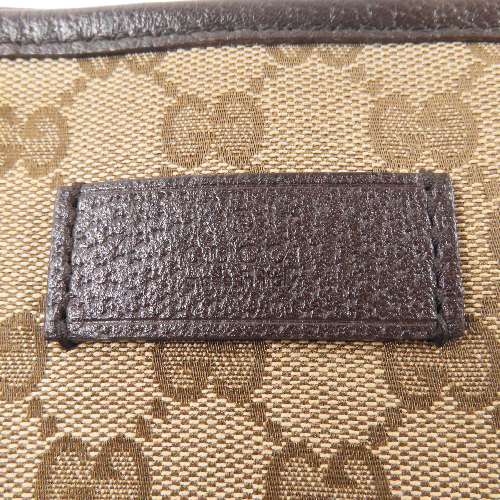 GUCCI 帆布2 Way Shoulder銀扣手挽肩背兩用袋