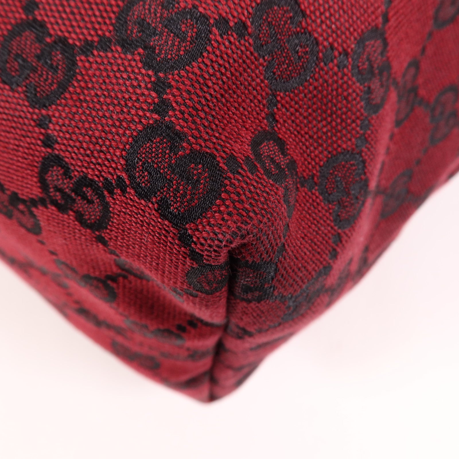 GUCCI 帆布2 Way Shoulder銀扣手挽肩背兩用袋